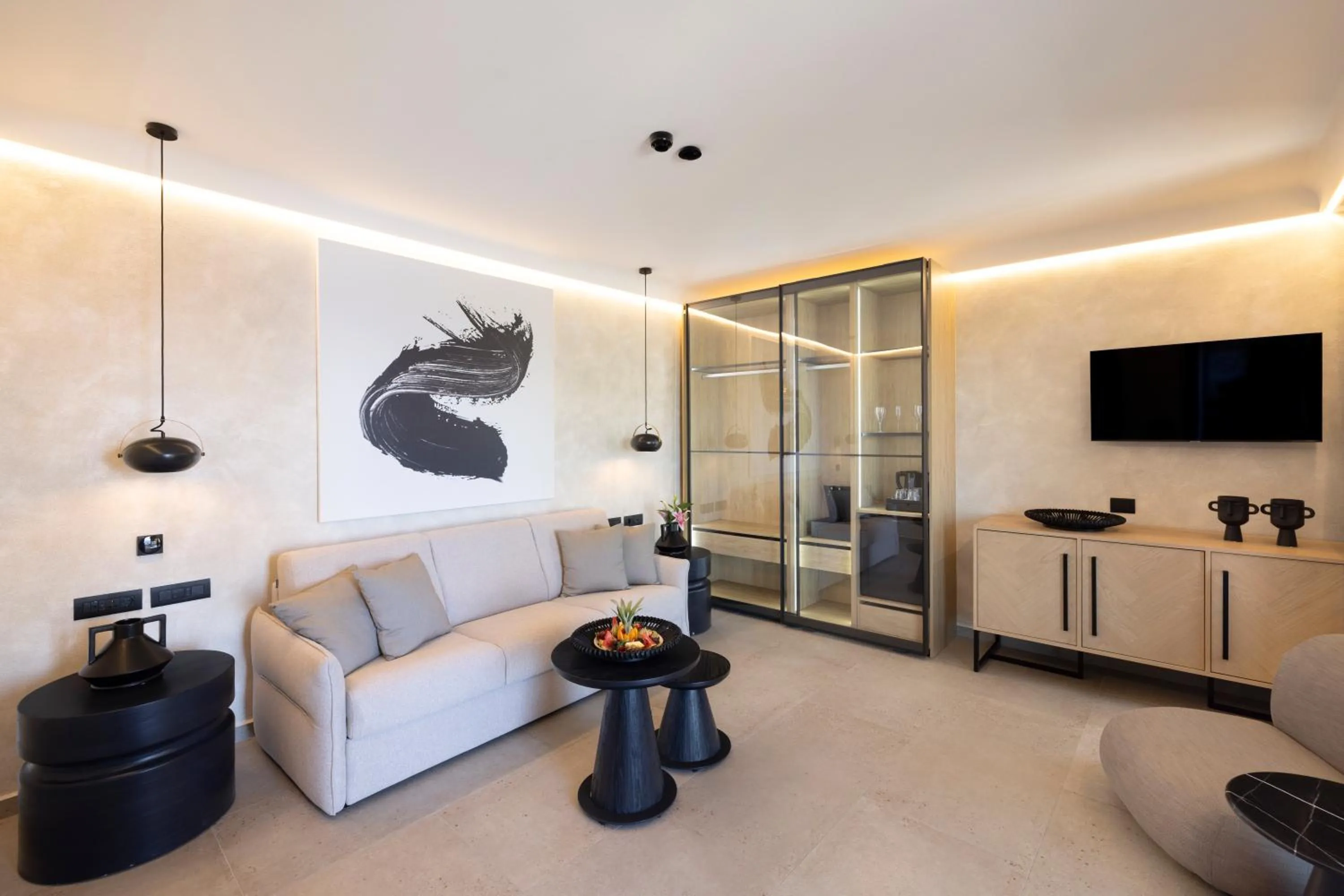 Living room in Tropicana Hotel , Suites & Villas Mykonos