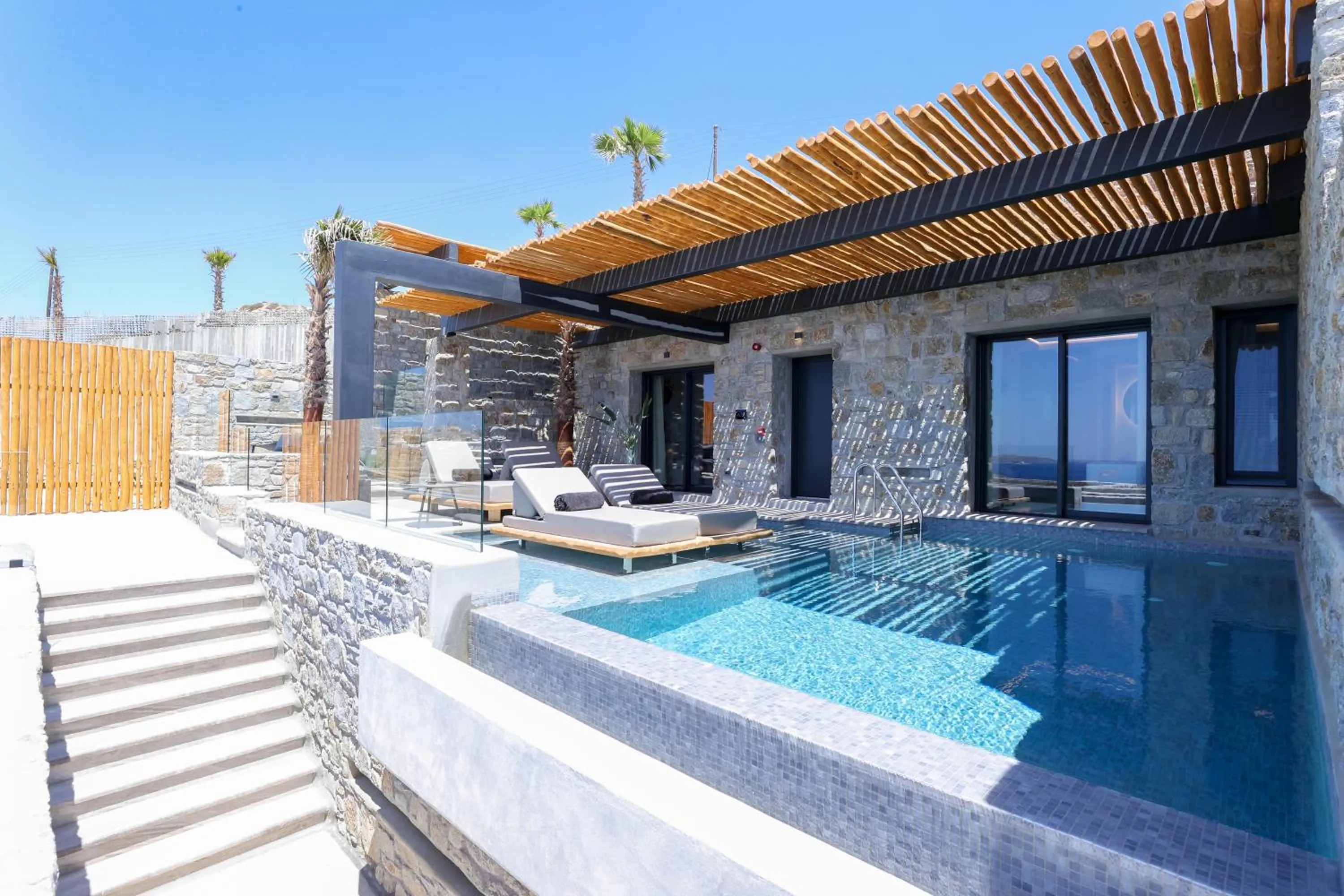 Swimming pool in Tropicana Hotel , Suites & Villas Mykonos