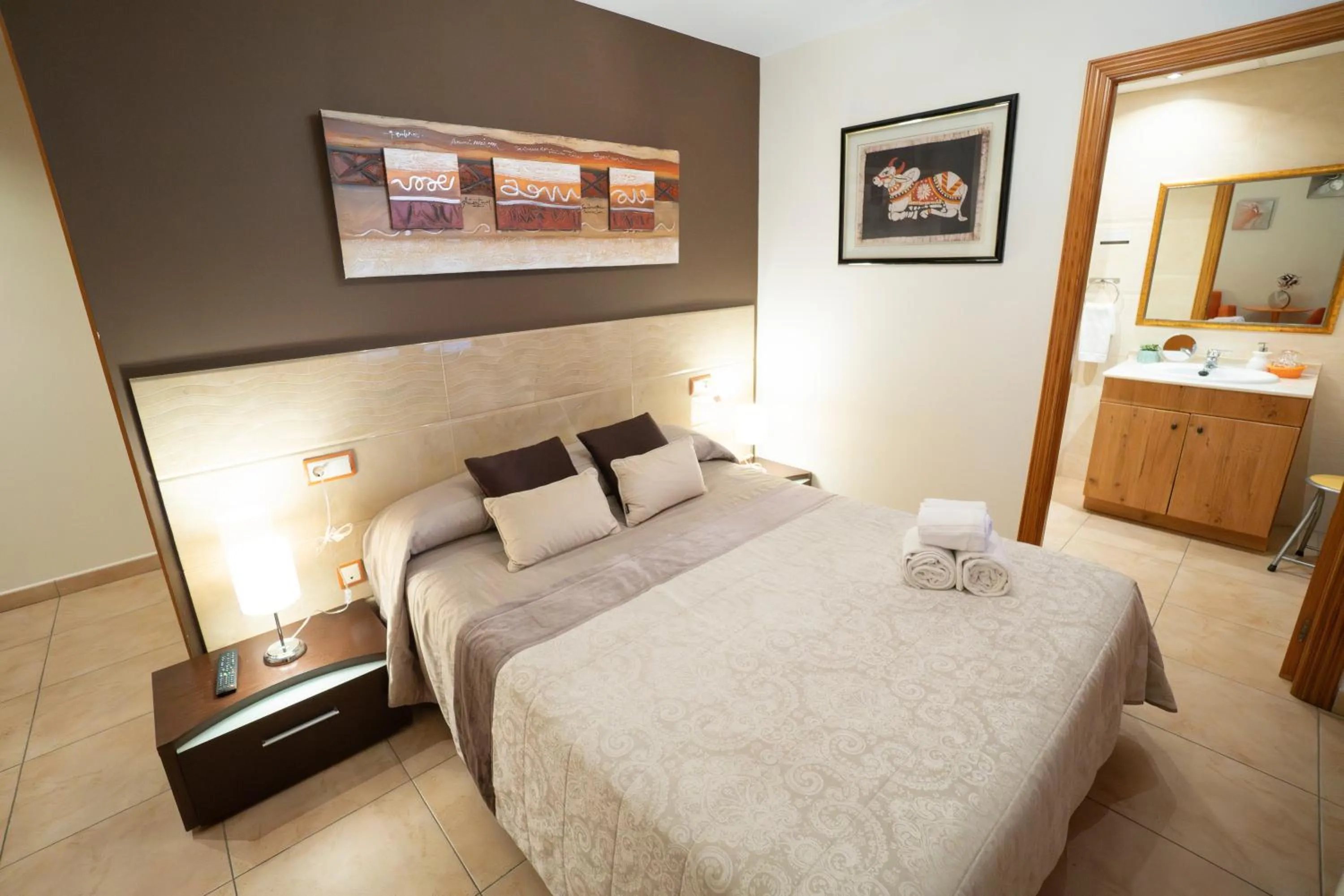 Bed in Hotel Rural L'Antic Portal