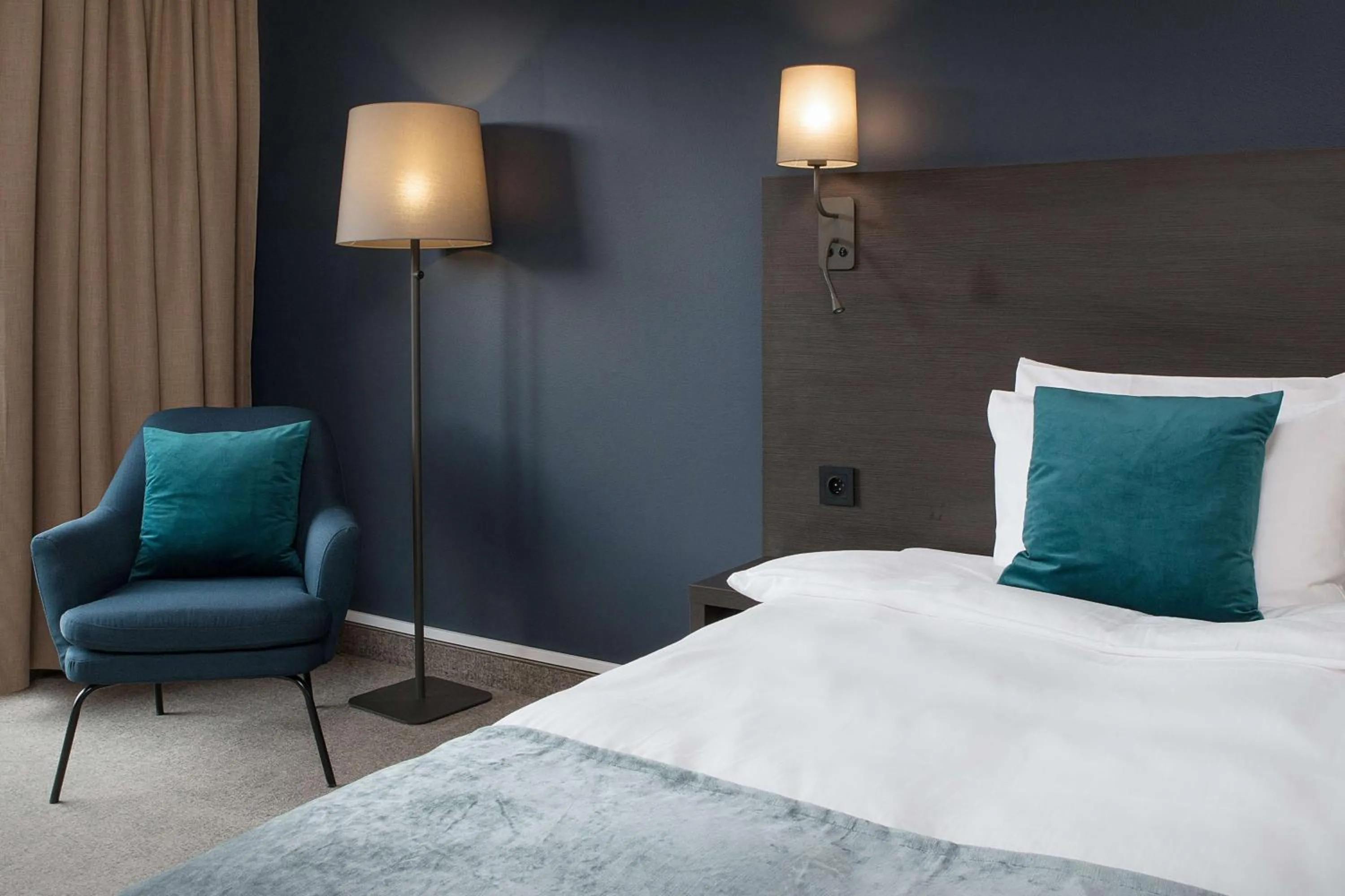 Bedroom, Bed in Scandic Brennemoen