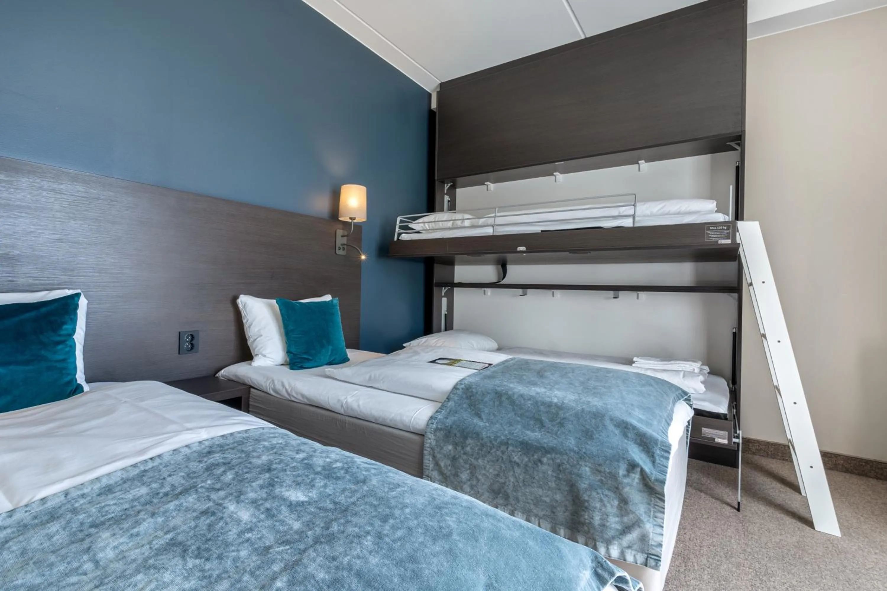 Bedroom, Bed in Scandic Brennemoen