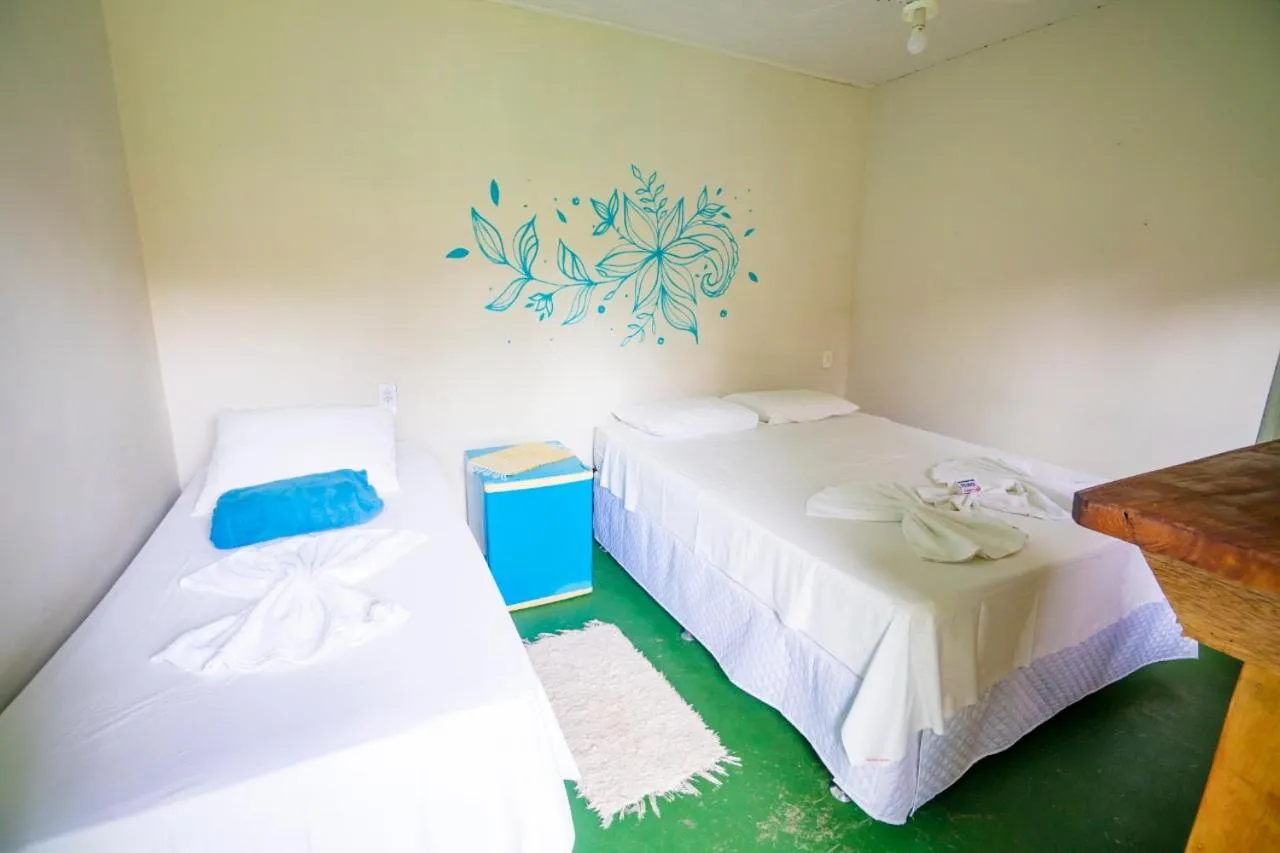 Bed in Pousada Sunset Boipeba