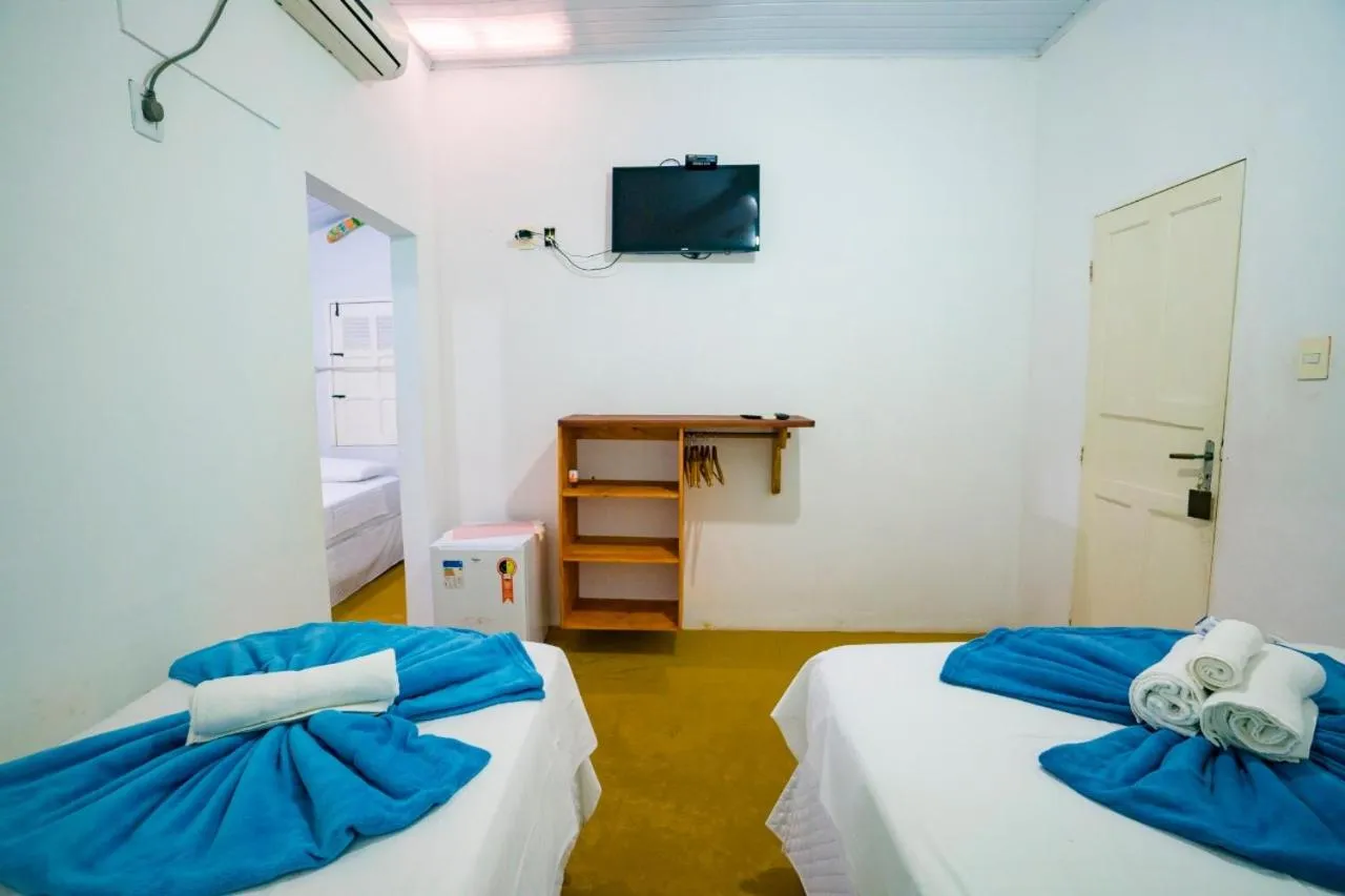 Bed in Pousada Sunset Boipeba