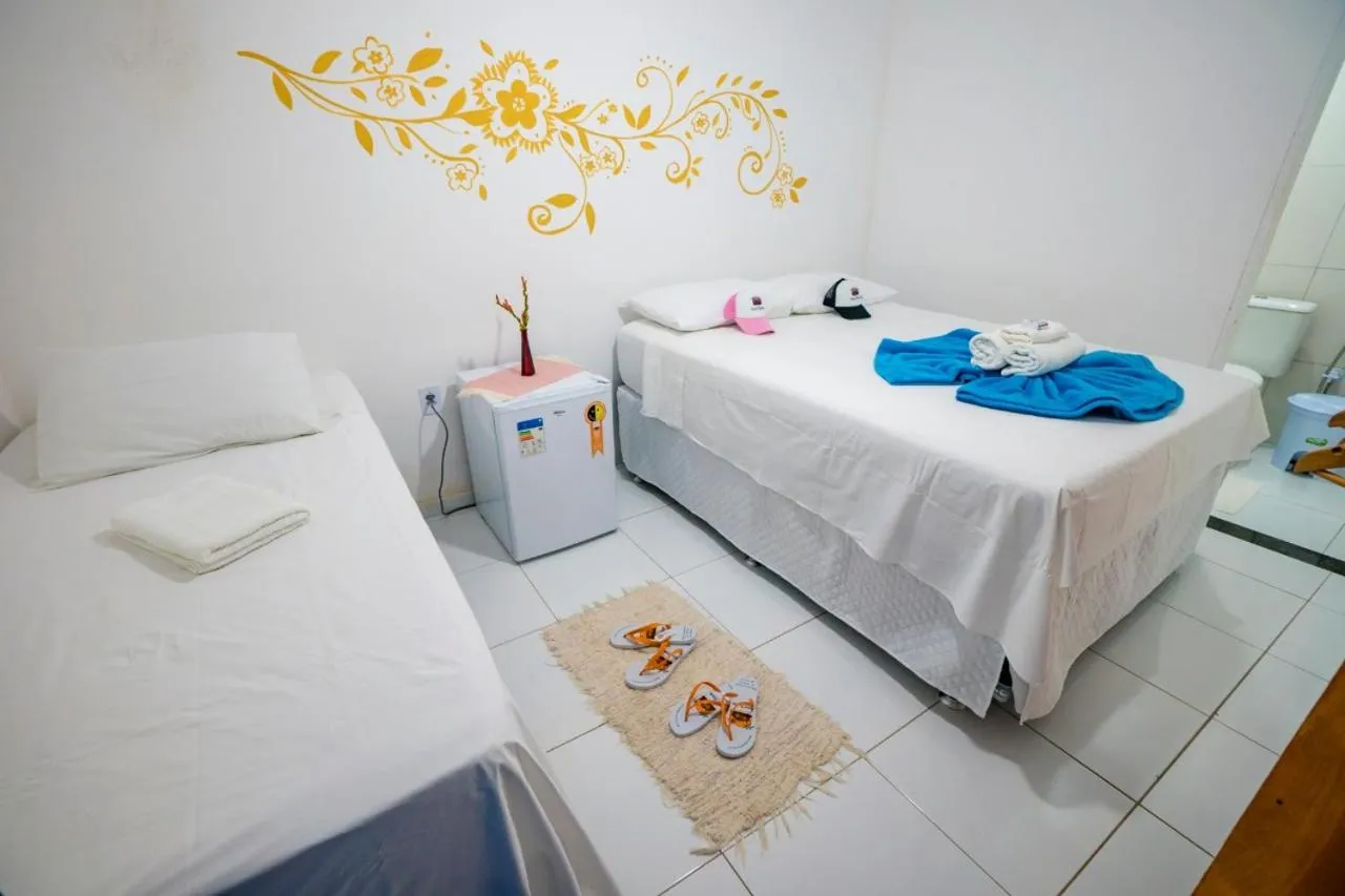 Bed in Pousada Sunset Boipeba