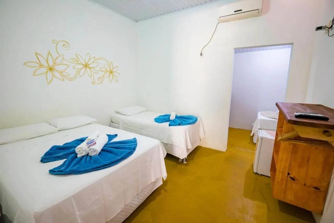 Bed in Pousada Sunset Boipeba