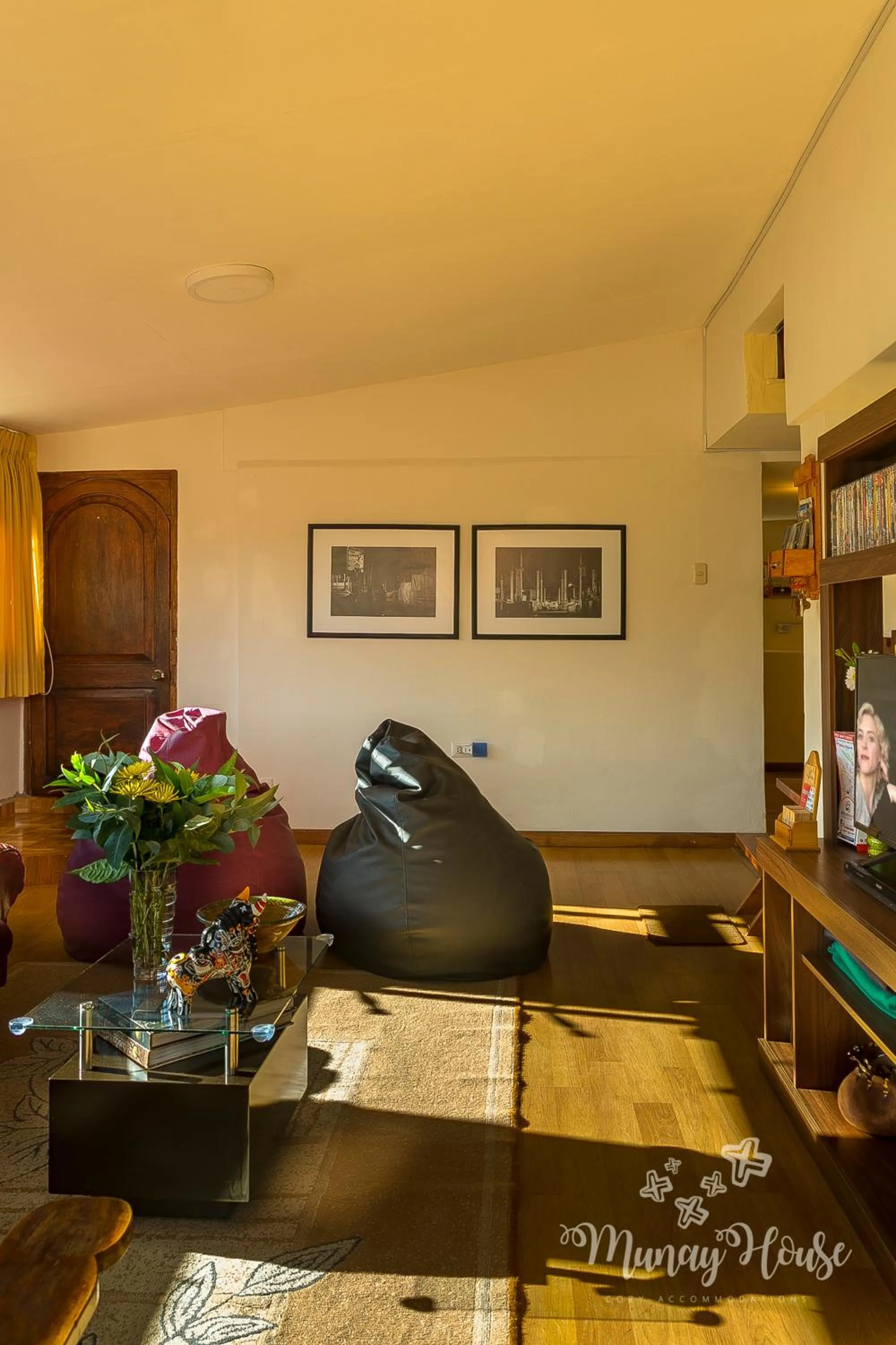 Living room in Munay House, apartment in the center of Cusco
