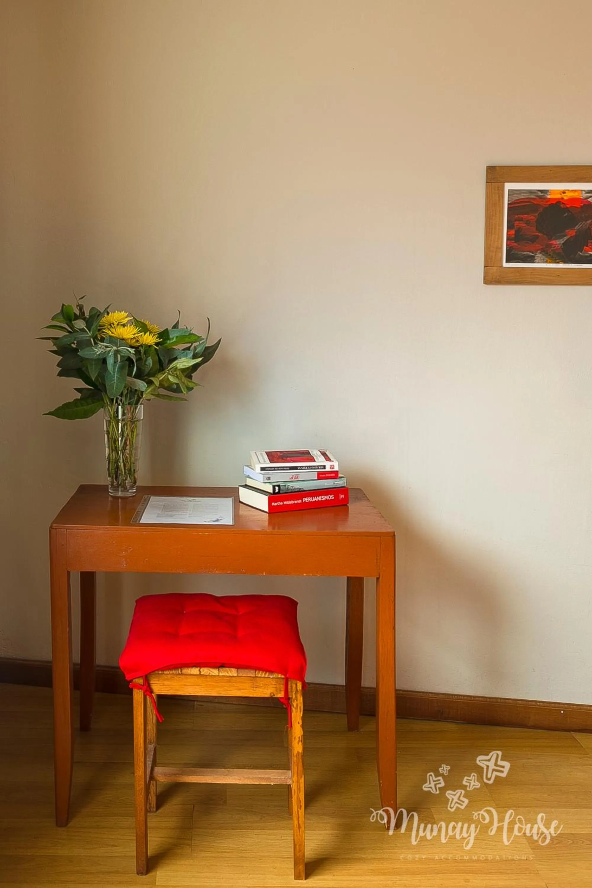 Seating area in Munay House, apartment in the center of Cusco
