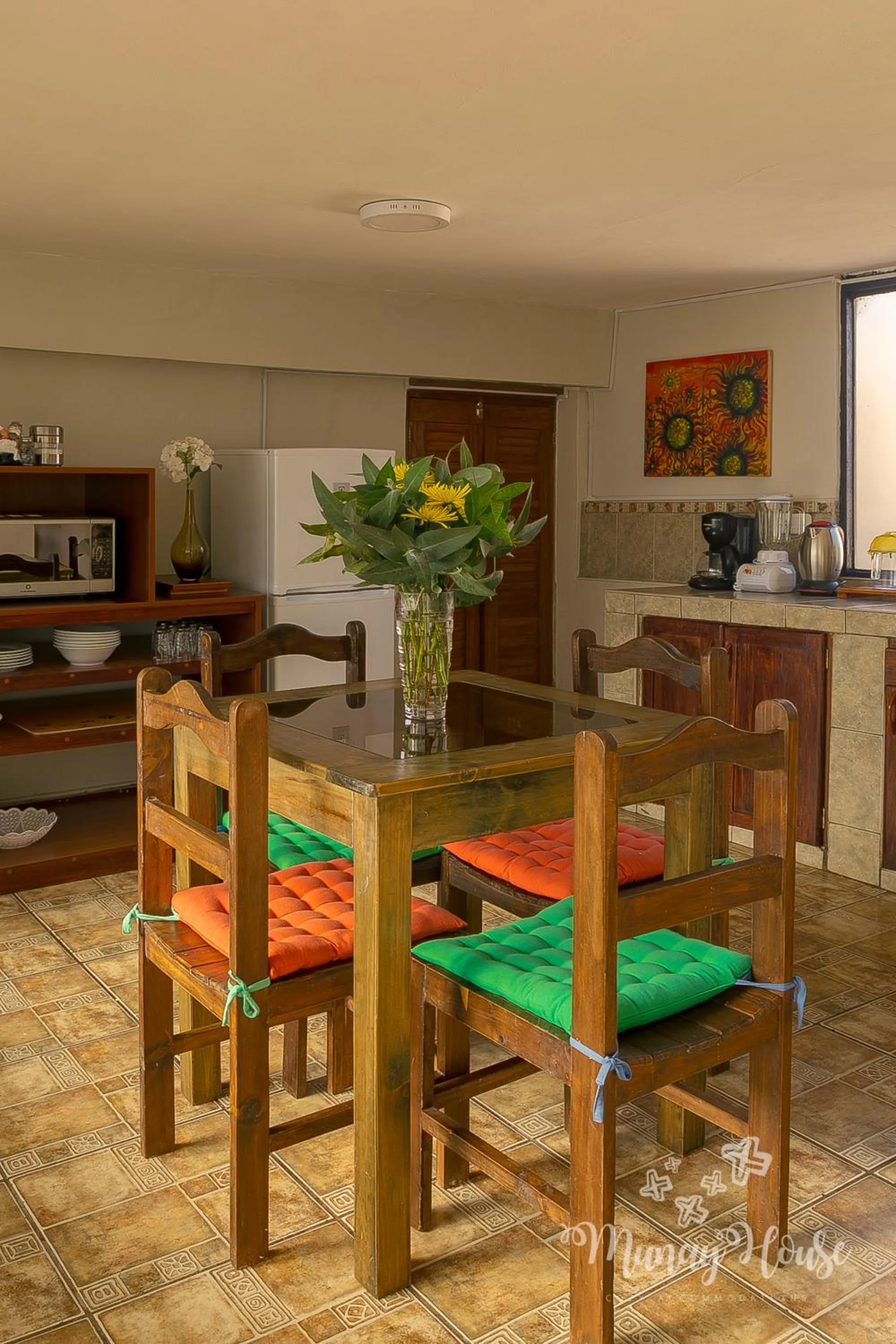 Dining area in Munay House, apartment in the center of Cusco