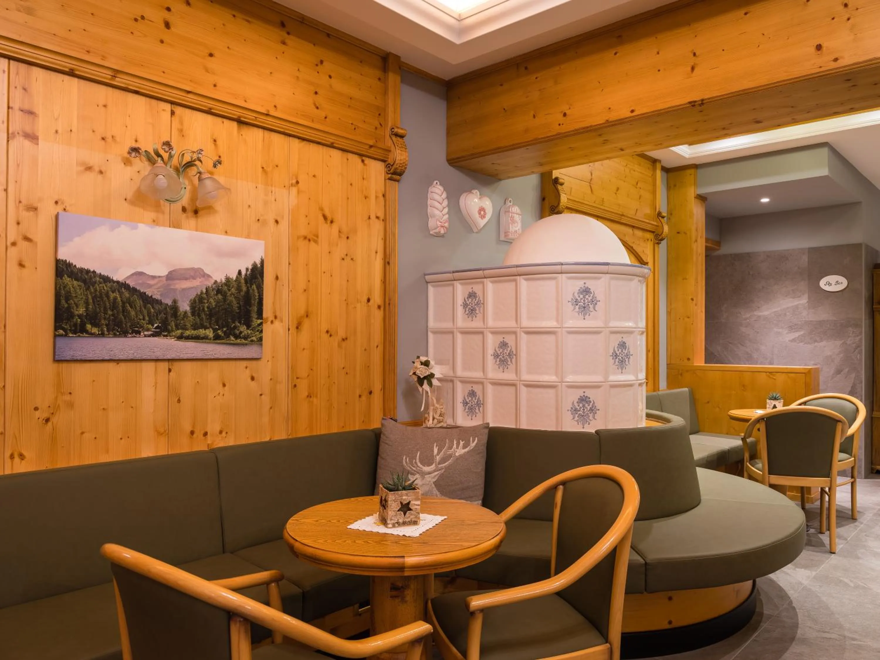 Lobby or reception in Albergo Dimaro Wellness Hotel