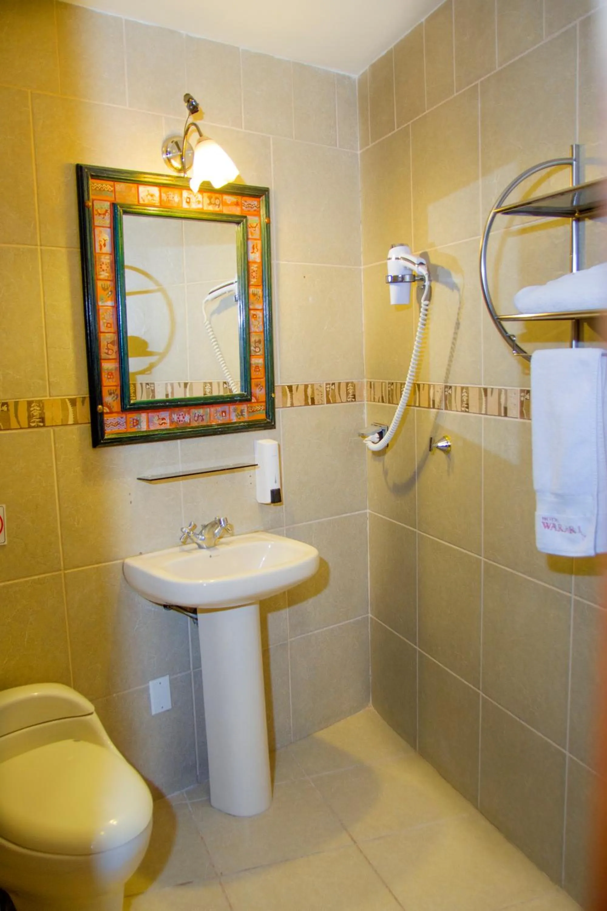 Shower in Hotel Warari