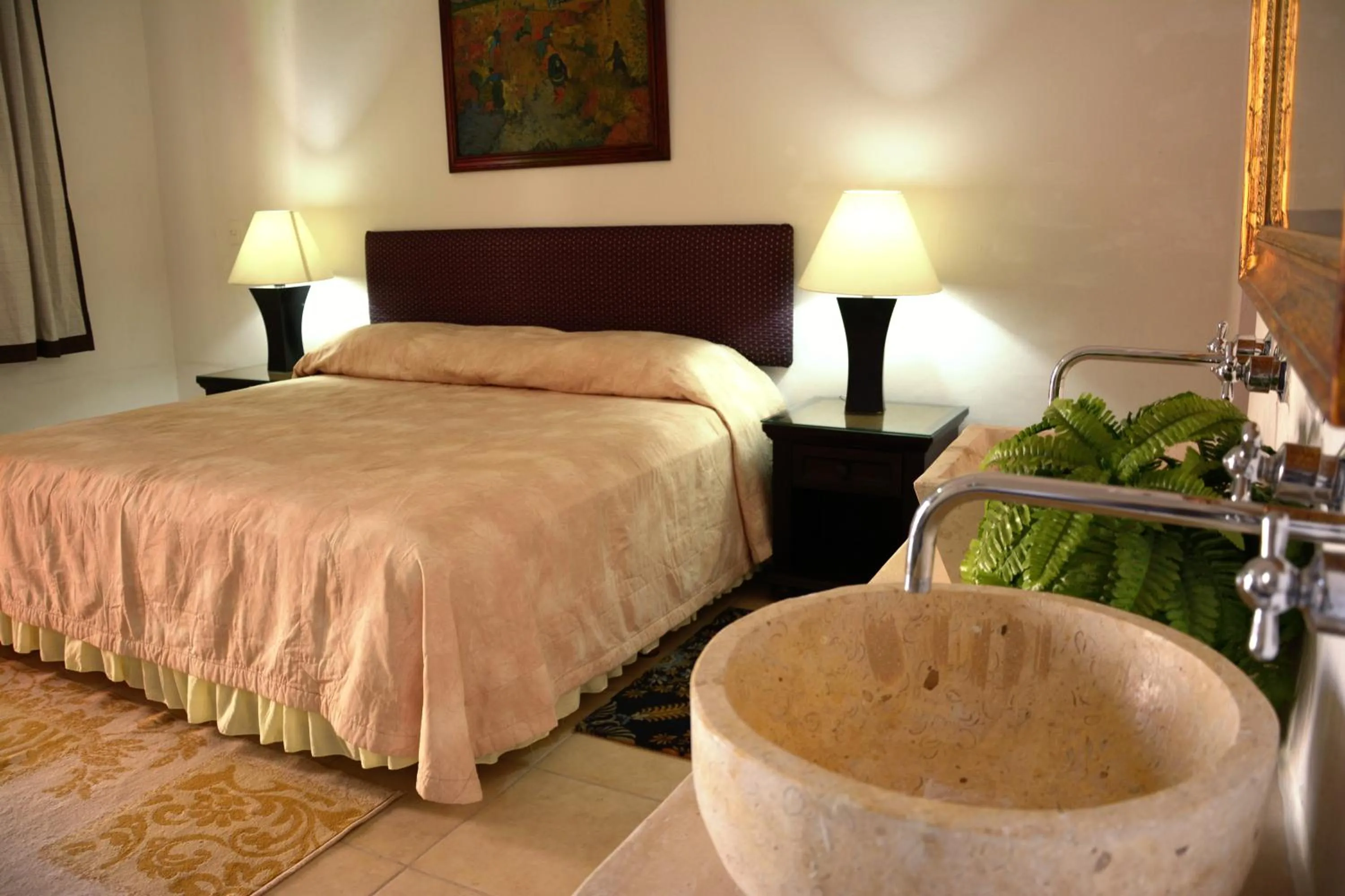 Bed in Hotel Mejorada Merida