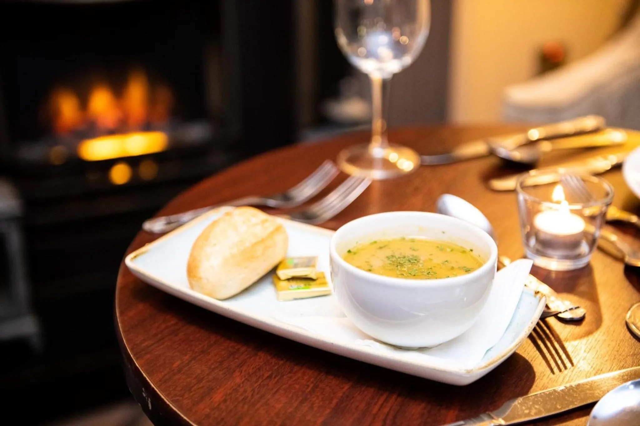 Food close-up in Lake of Shadows Hotel