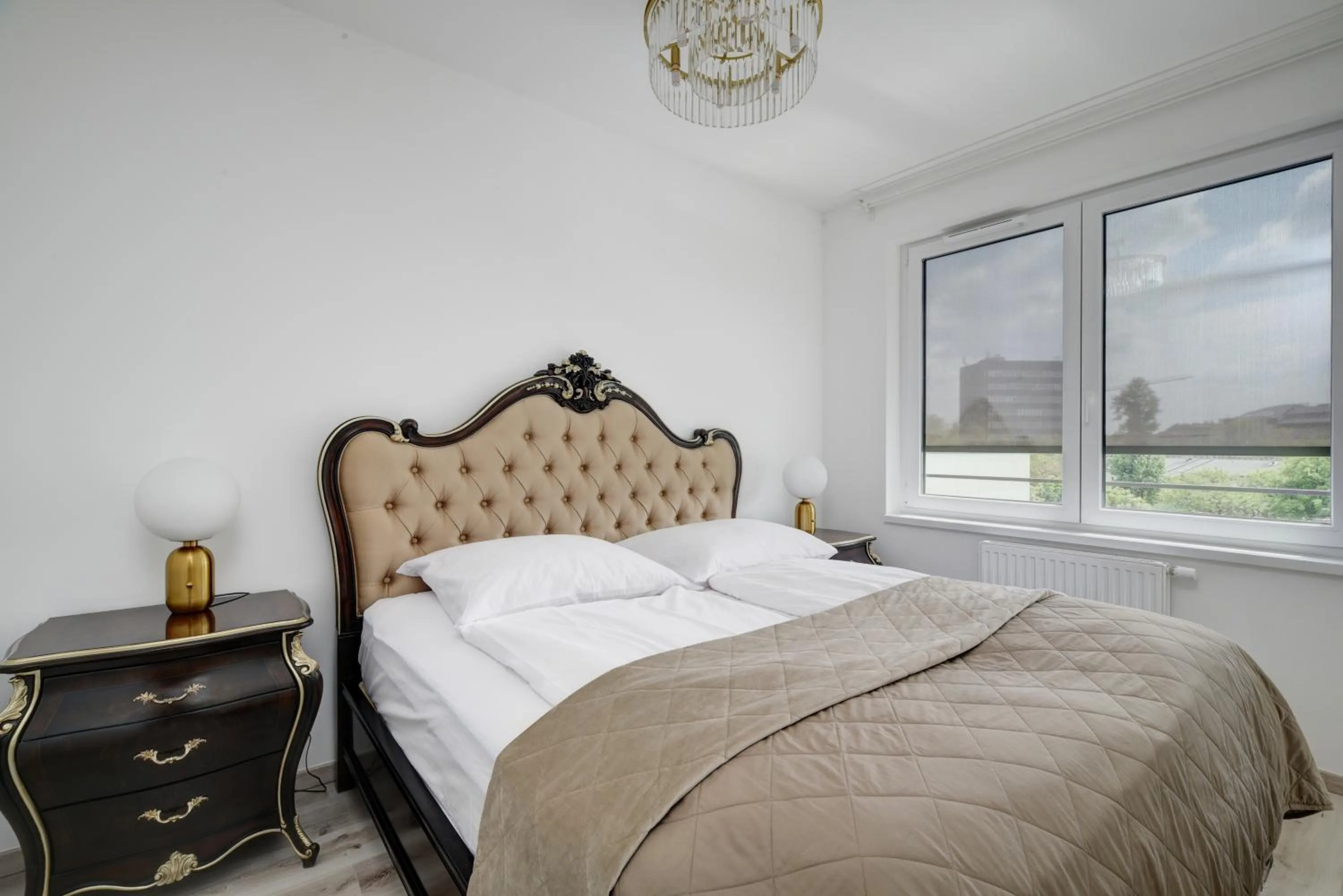 Bed in Vision Apartments Budapest