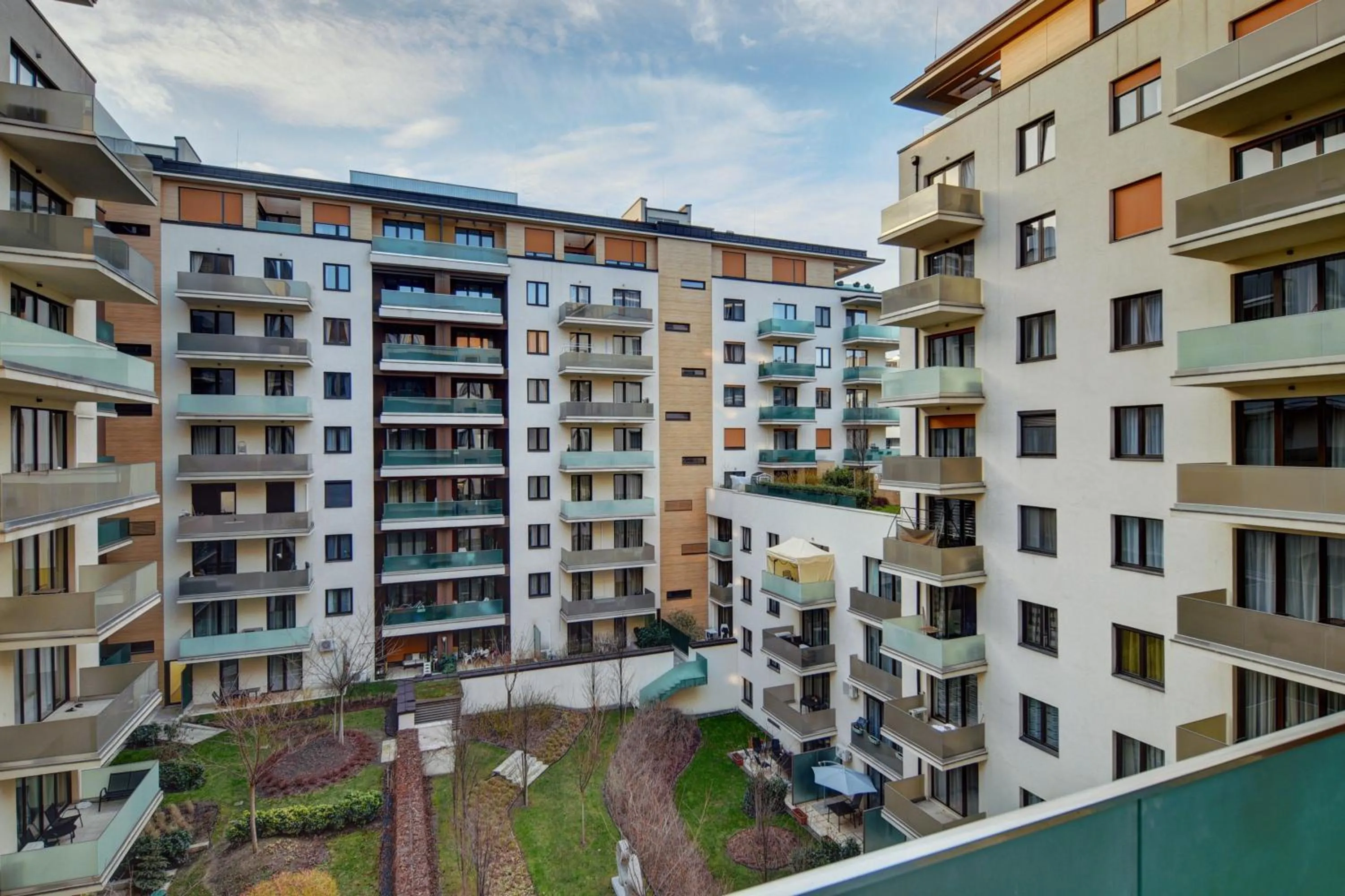 Balcony/Terrace in Vision Apartments Budapest