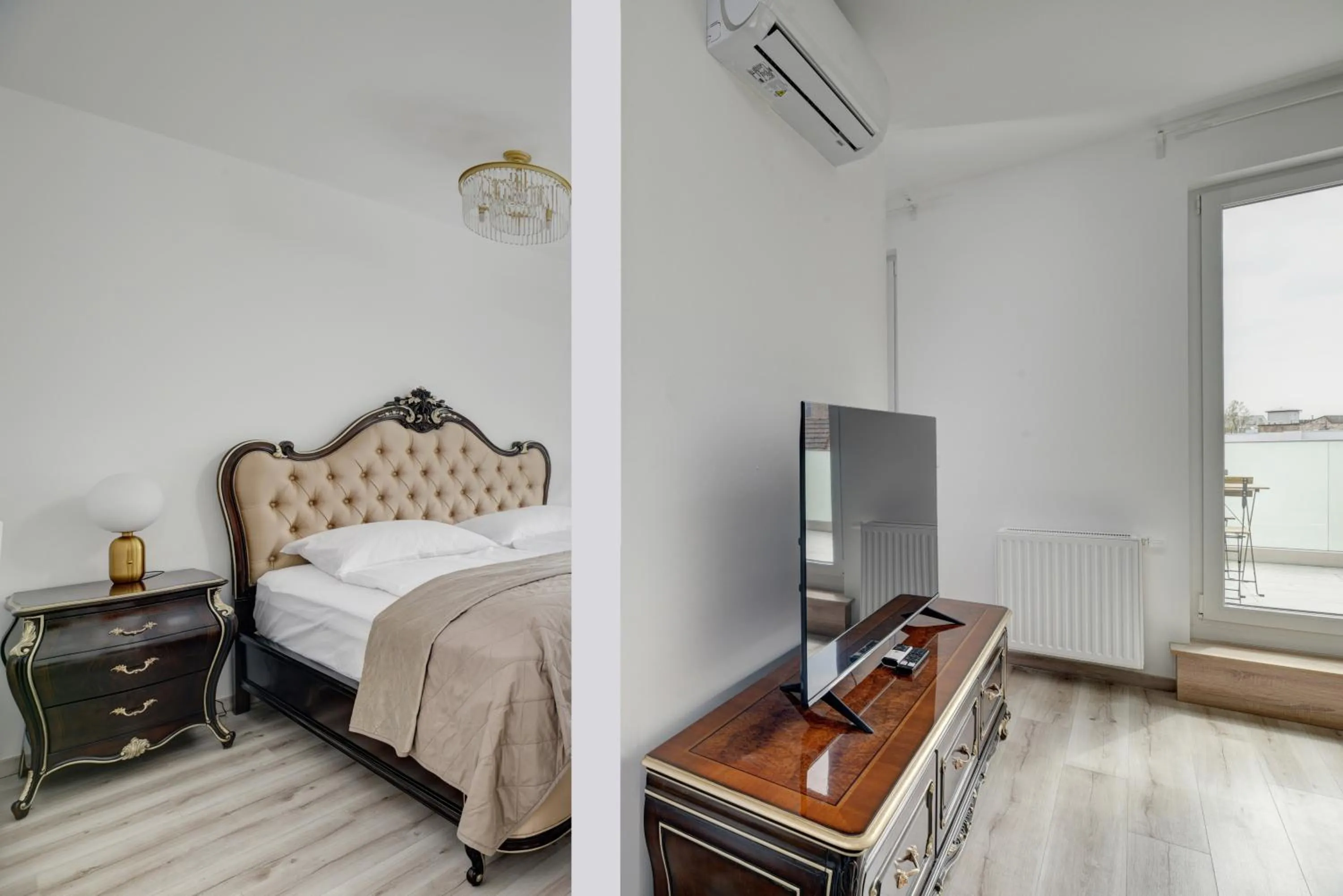 Bed in Vision Apartments Budapest