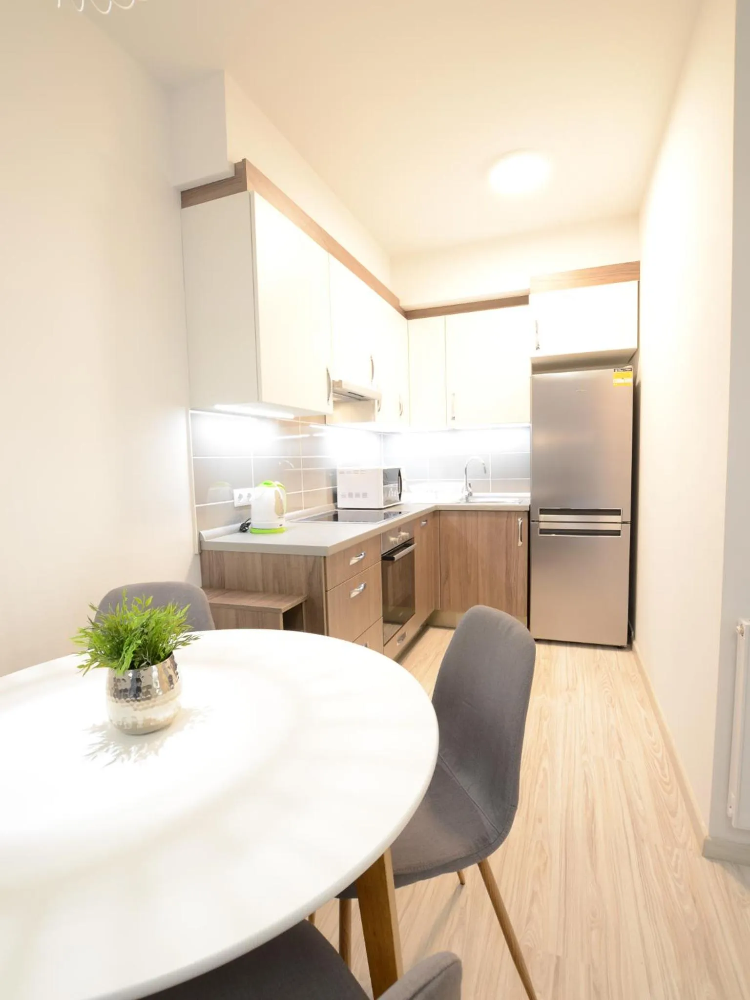 Kitchen or kitchenette in Vision Apartments Budapest