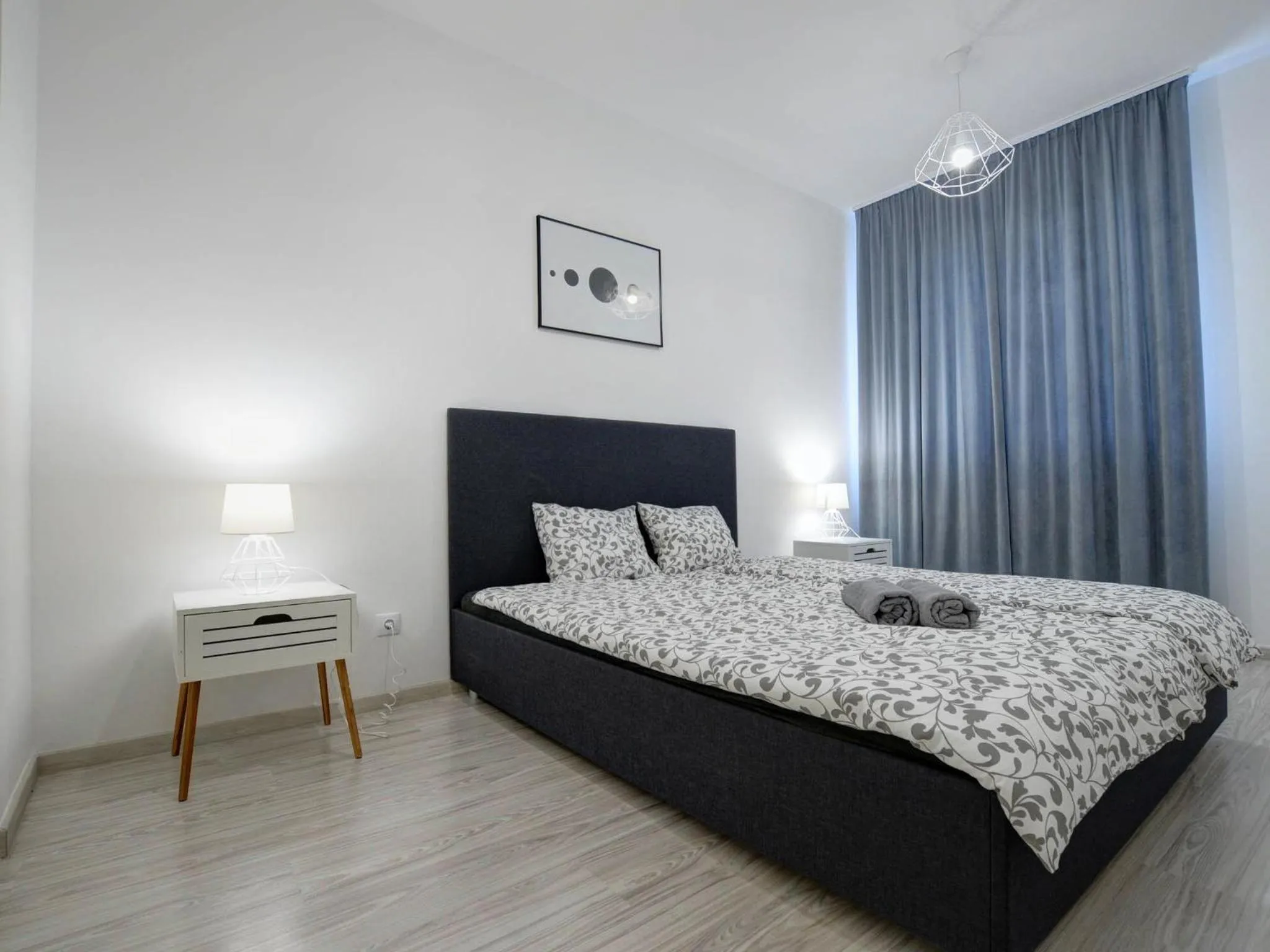 Bed in Vision Apartments Budapest