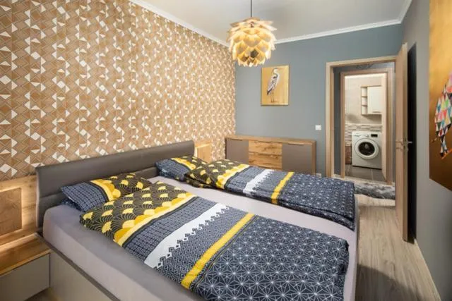 Bed in Vision Apartments Budapest