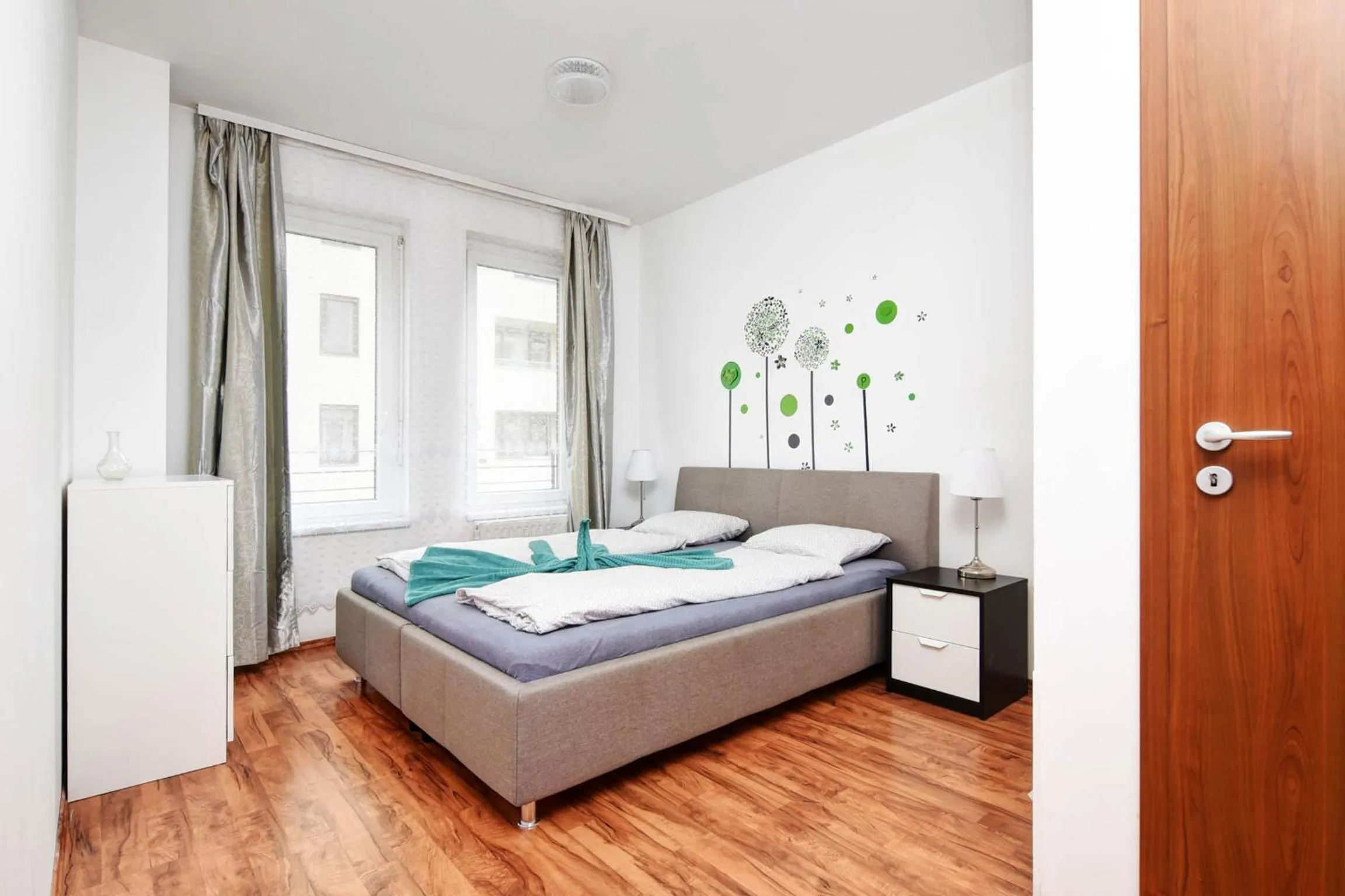 Bedroom, Bed in Vision Apartments Budapest