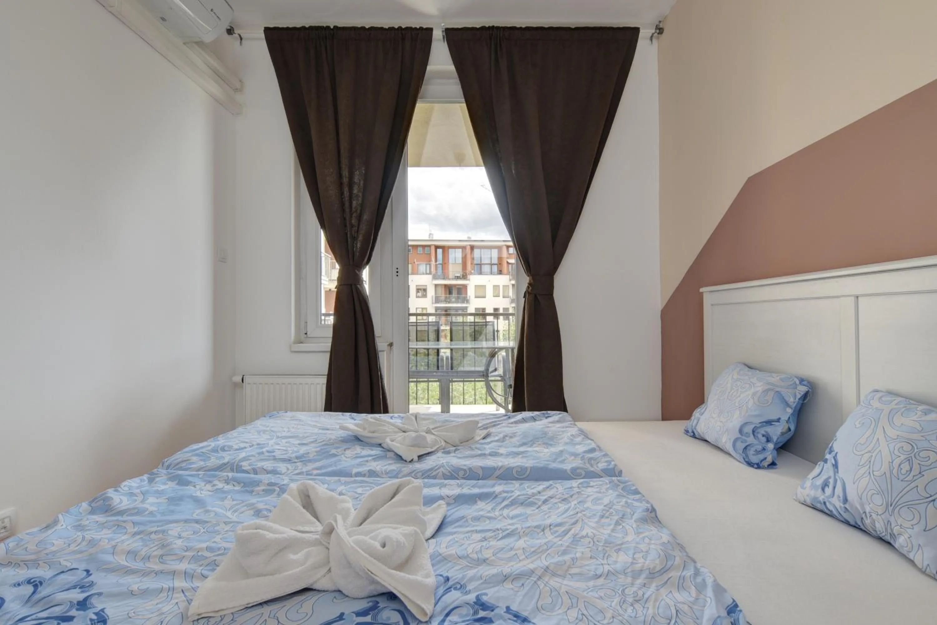 Bed in Vision Apartments Budapest