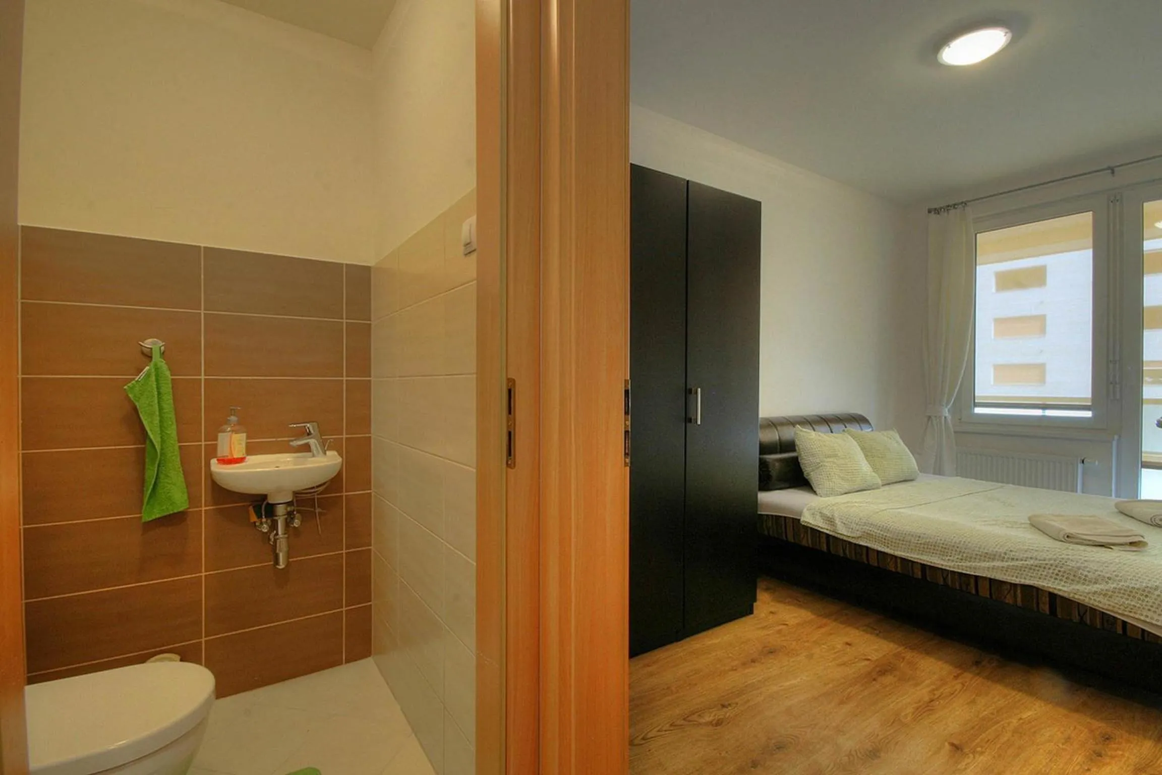 Bed in Vision Apartments Budapest