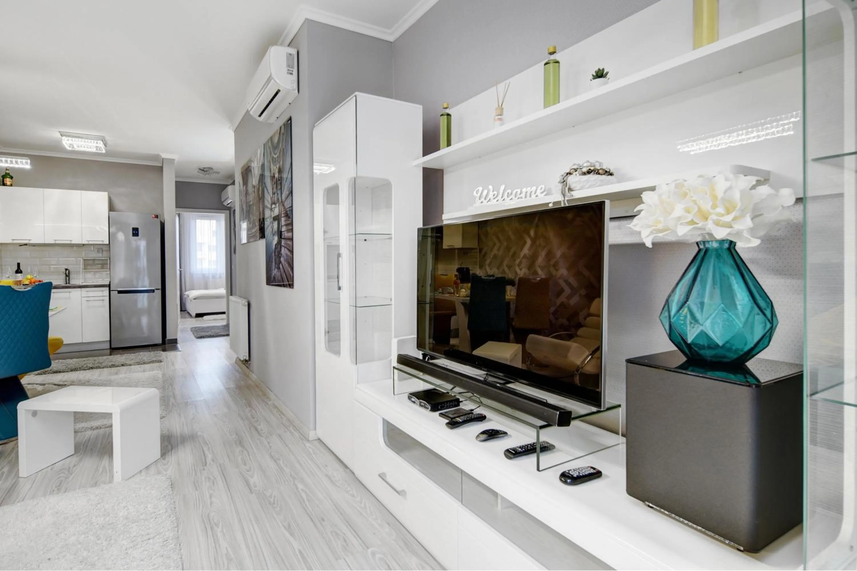 Living room in Vision Apartments Budapest