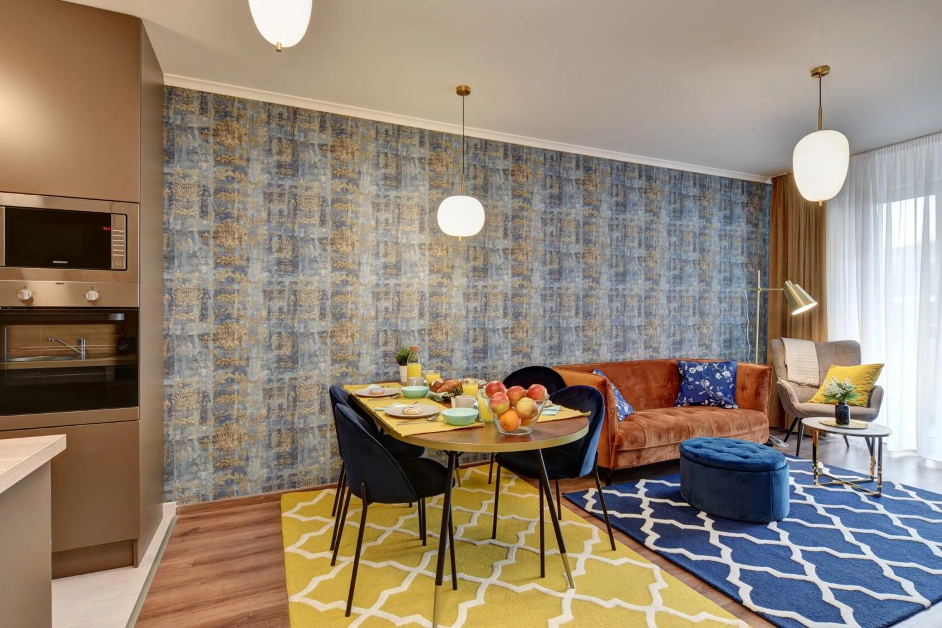 Dining area in Vision Apartments Budapest