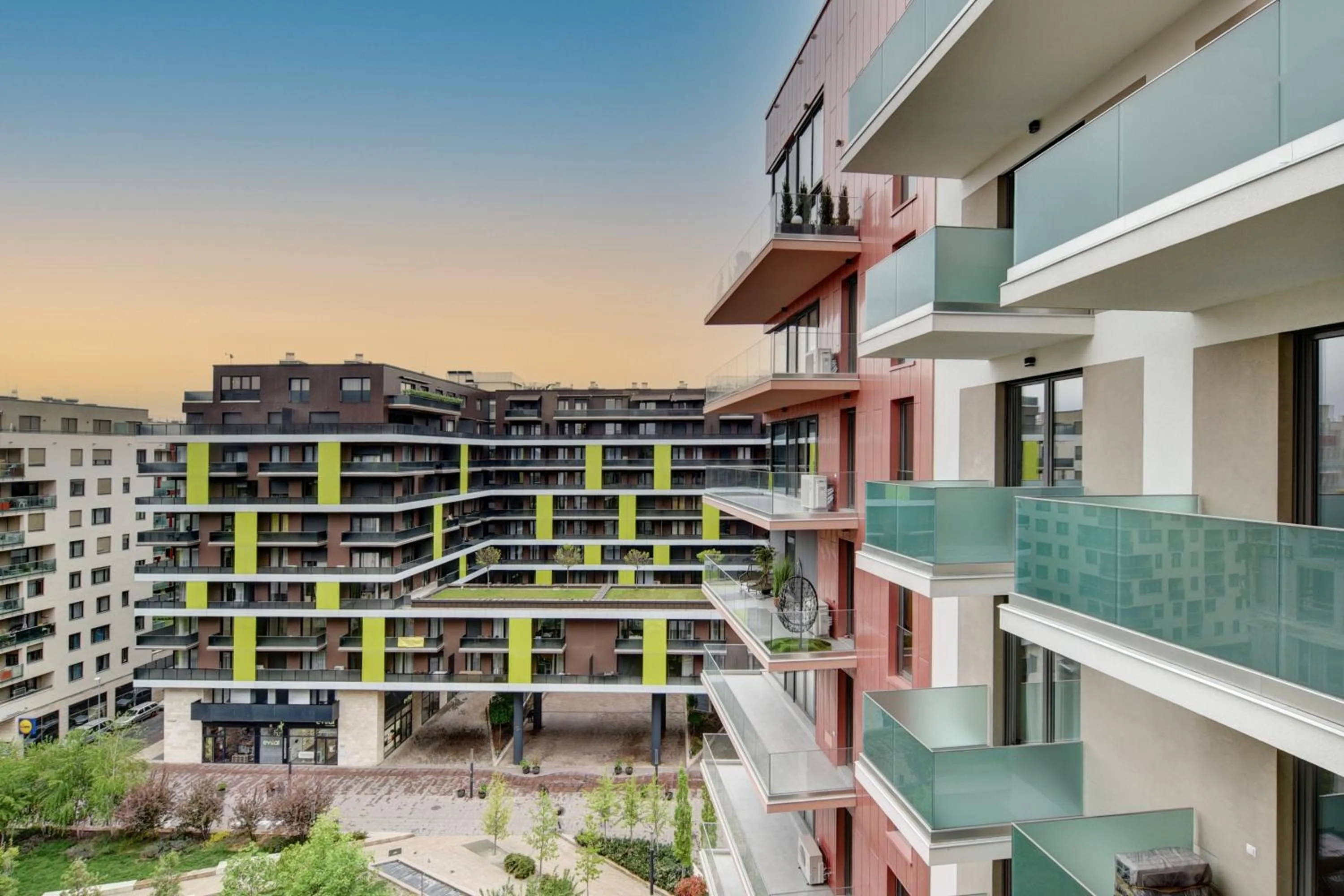 Balcony/Terrace in Vision Apartments Budapest