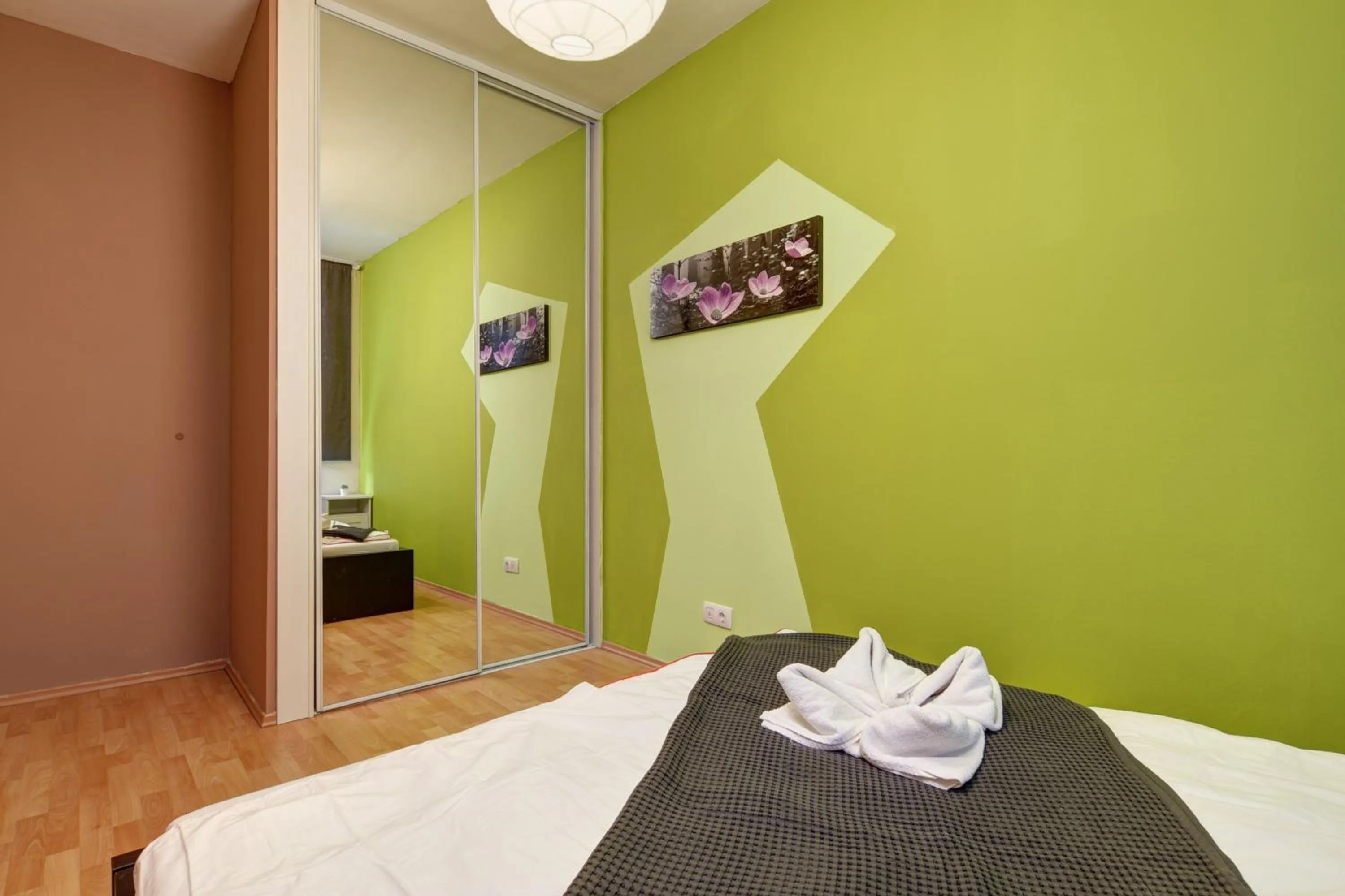 Bed in Vision Apartments Budapest