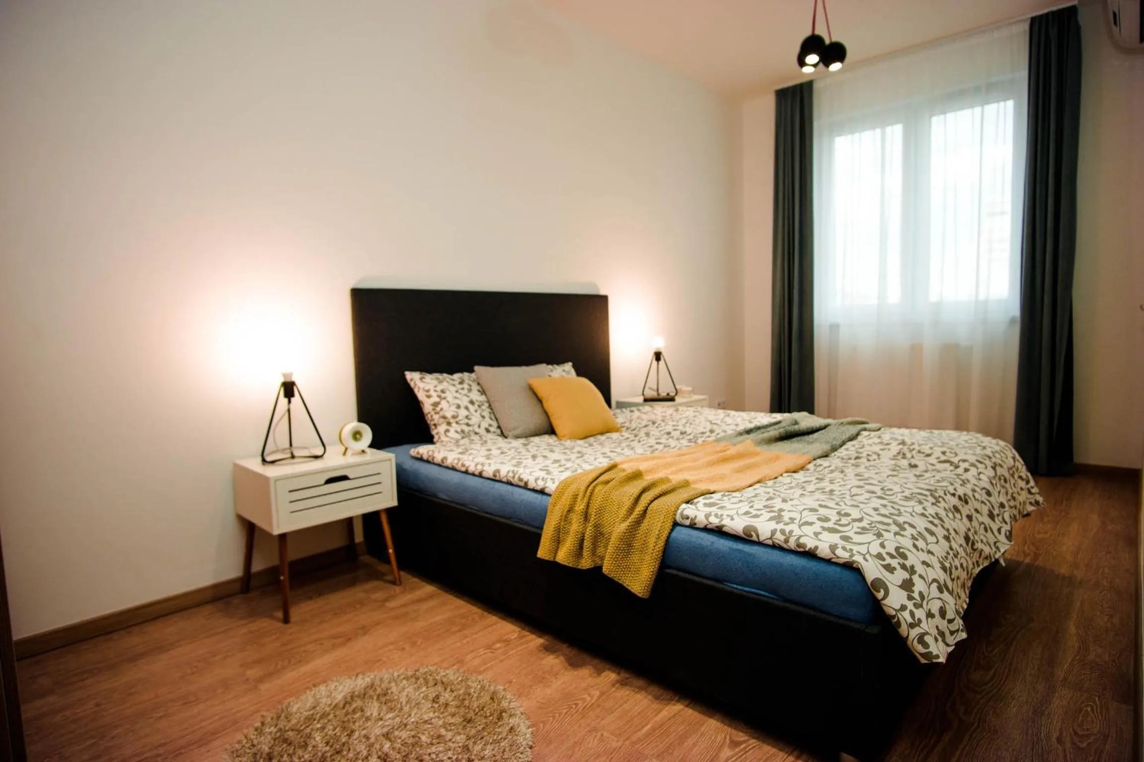 Bed in Vision Apartments Budapest