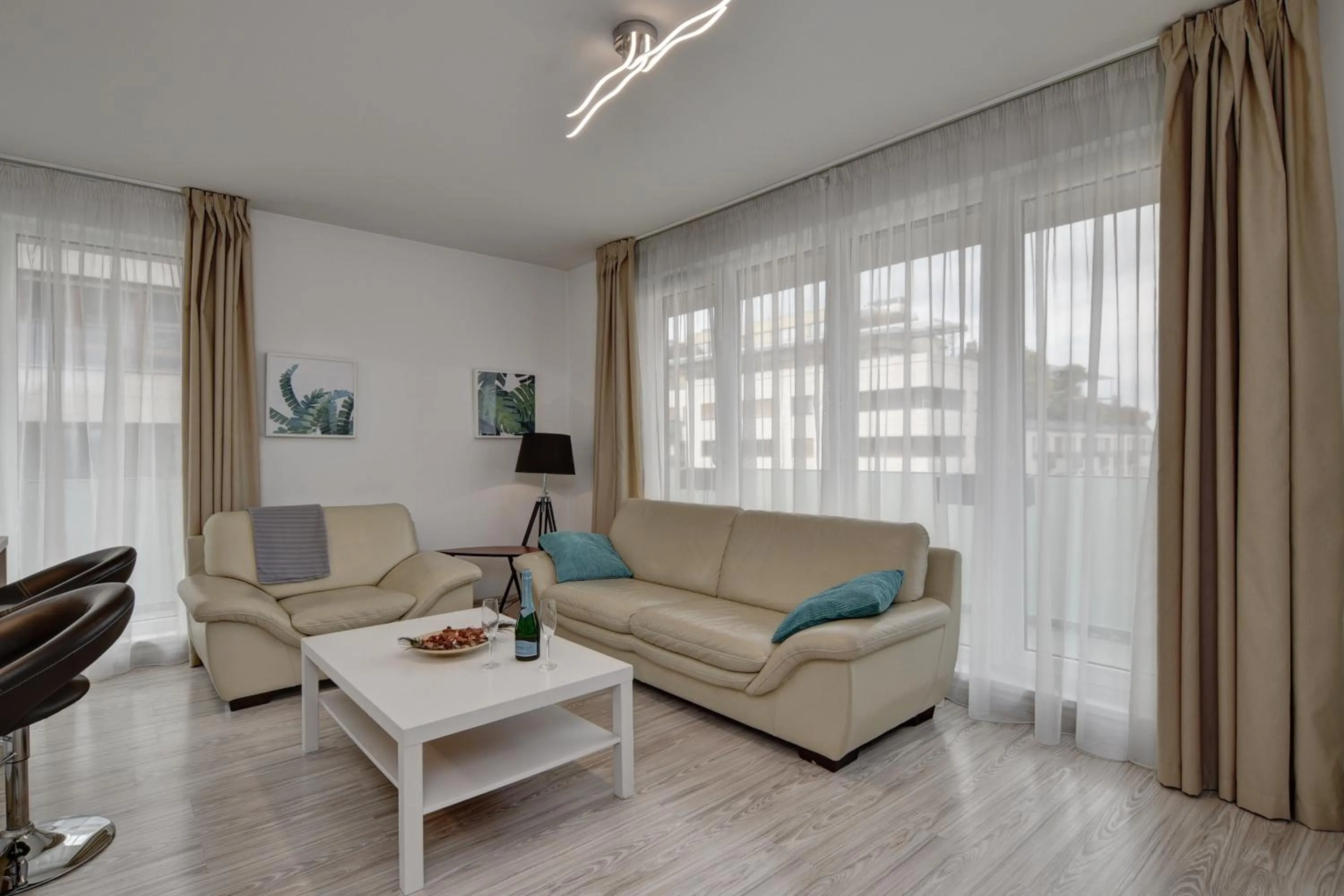 Living room in Vision Apartments Budapest