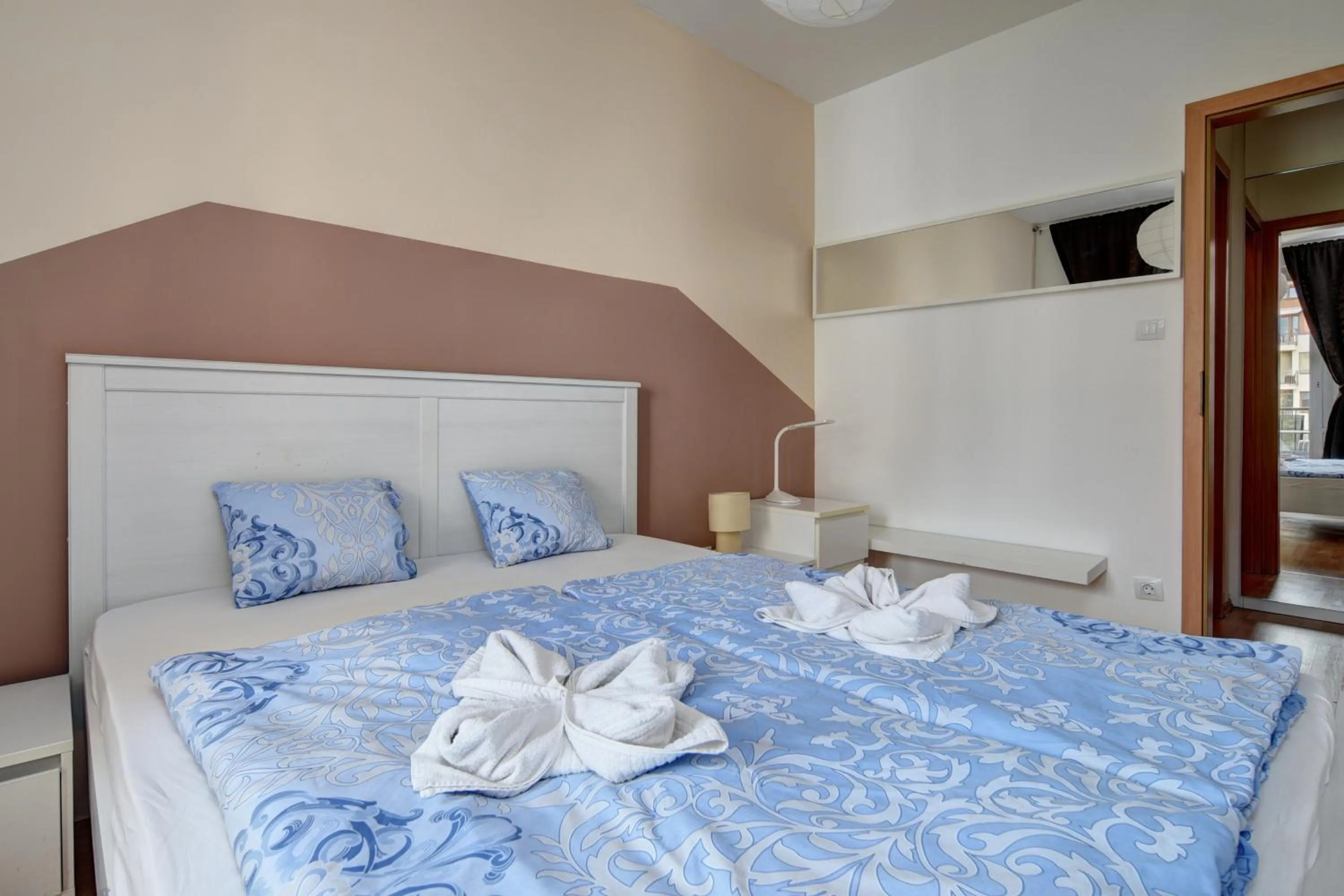 Bed in Vision Apartments Budapest