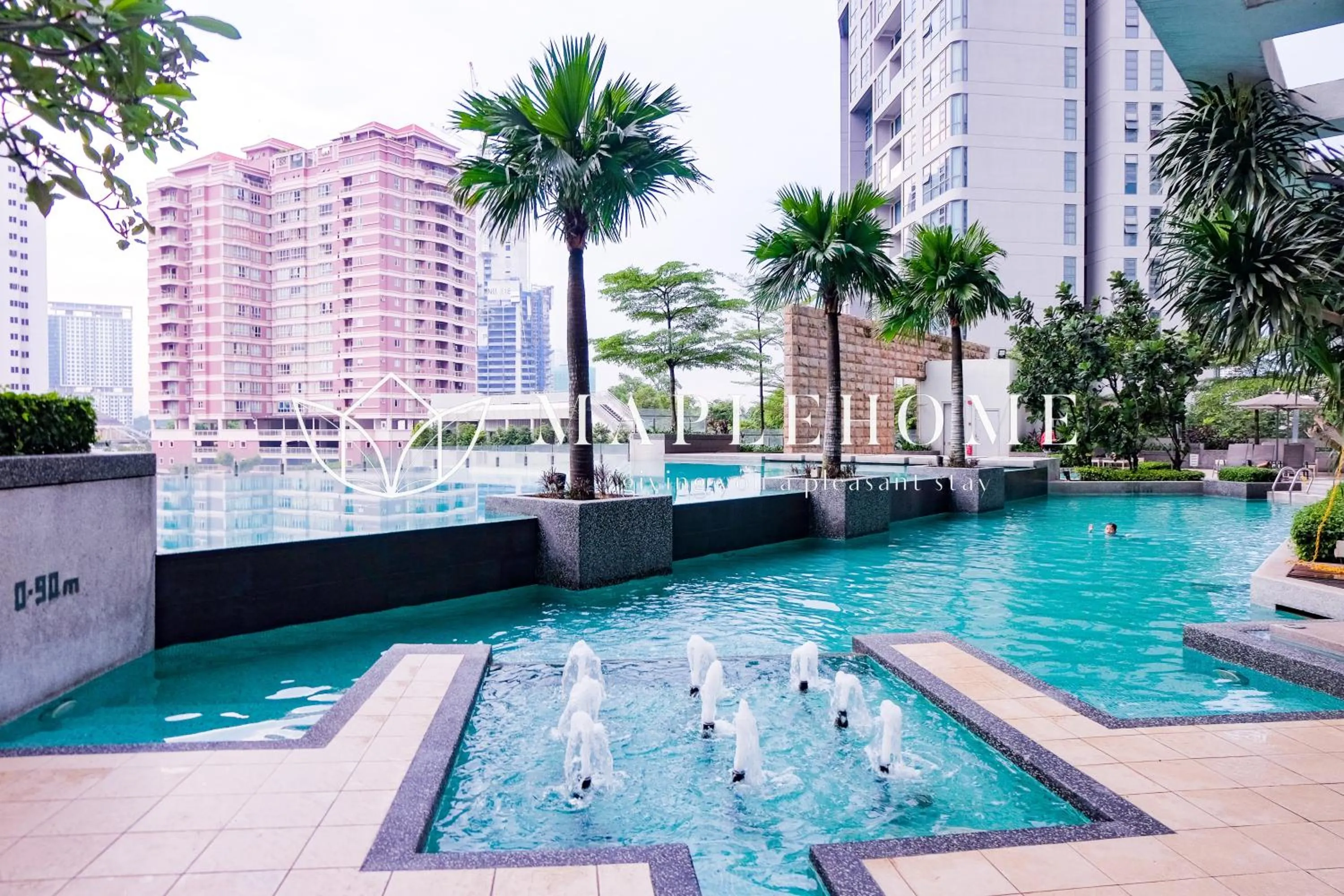 Swimming pool in Swiss Garden Residence Kuala Lumpur