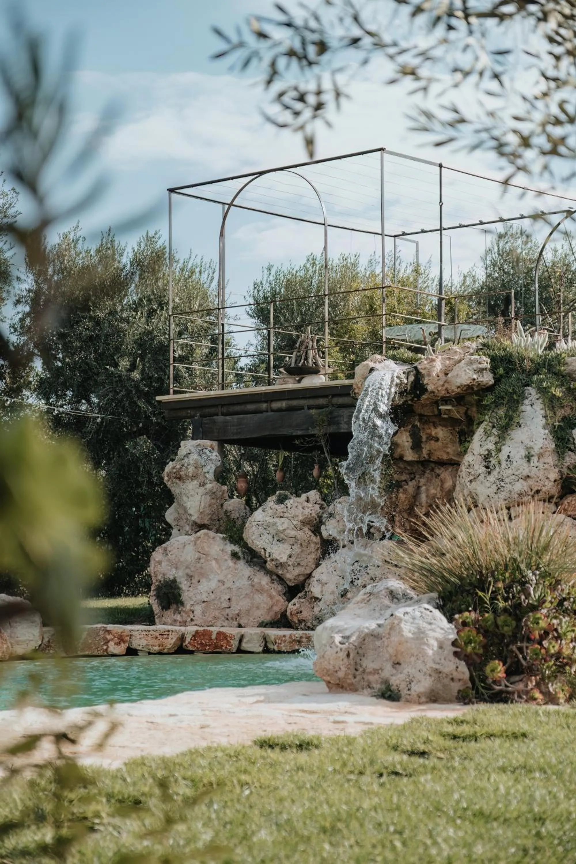 Swimming pool in Masseria Le Lamie