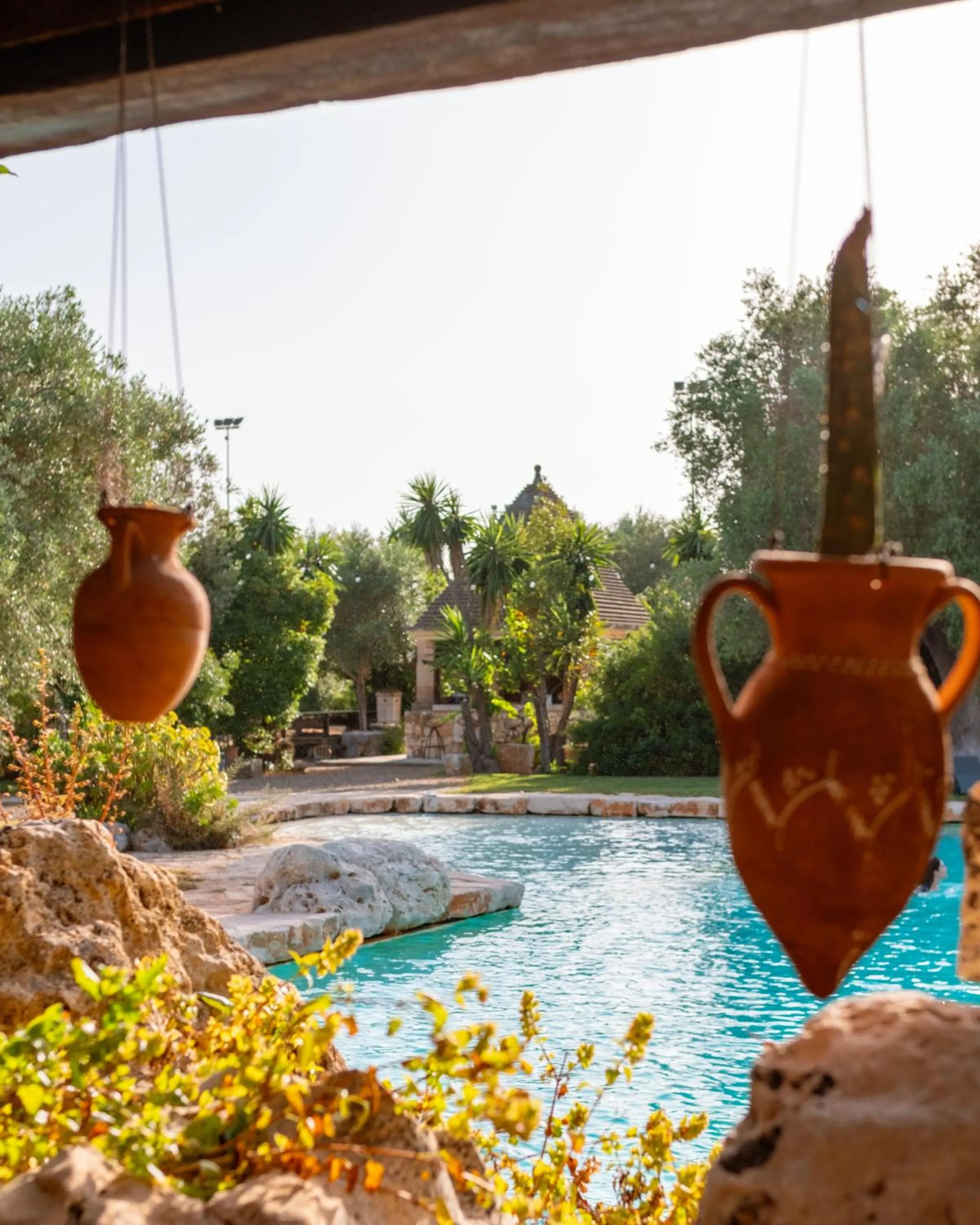 Swimming pool in Masseria Le Lamie