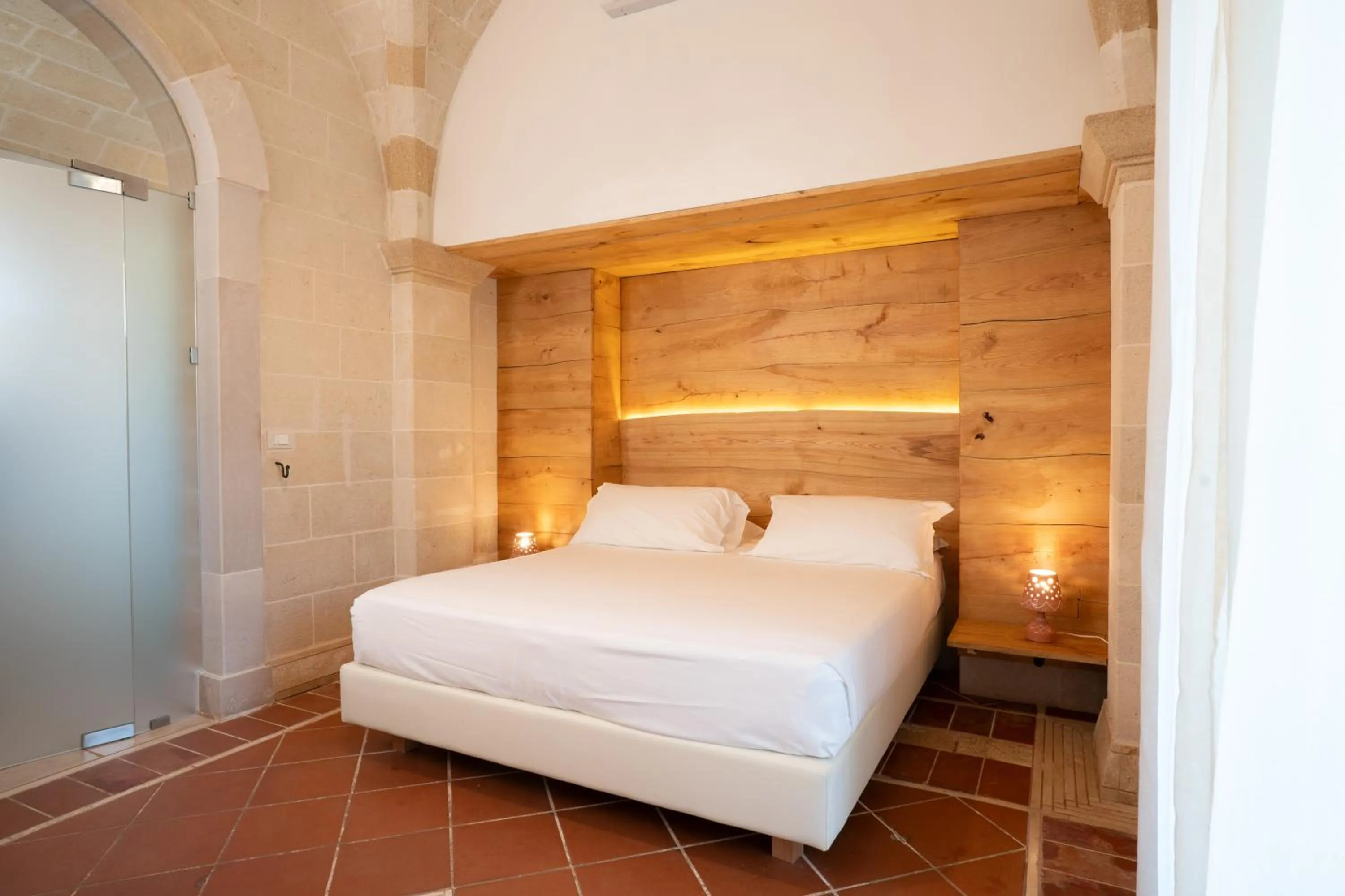 Bed in Masseria Le Lamie