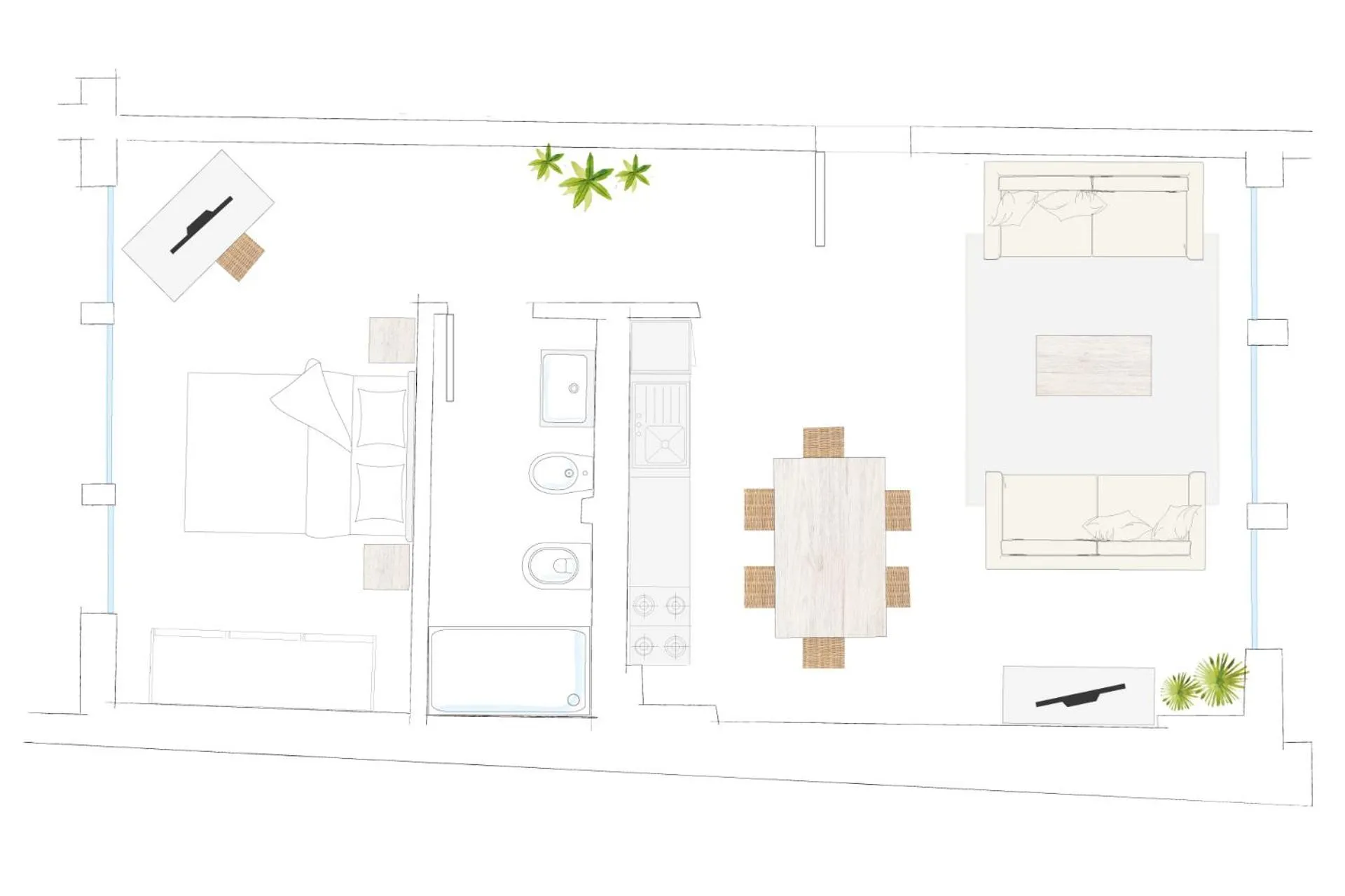 Floor plan in Adriano Residence