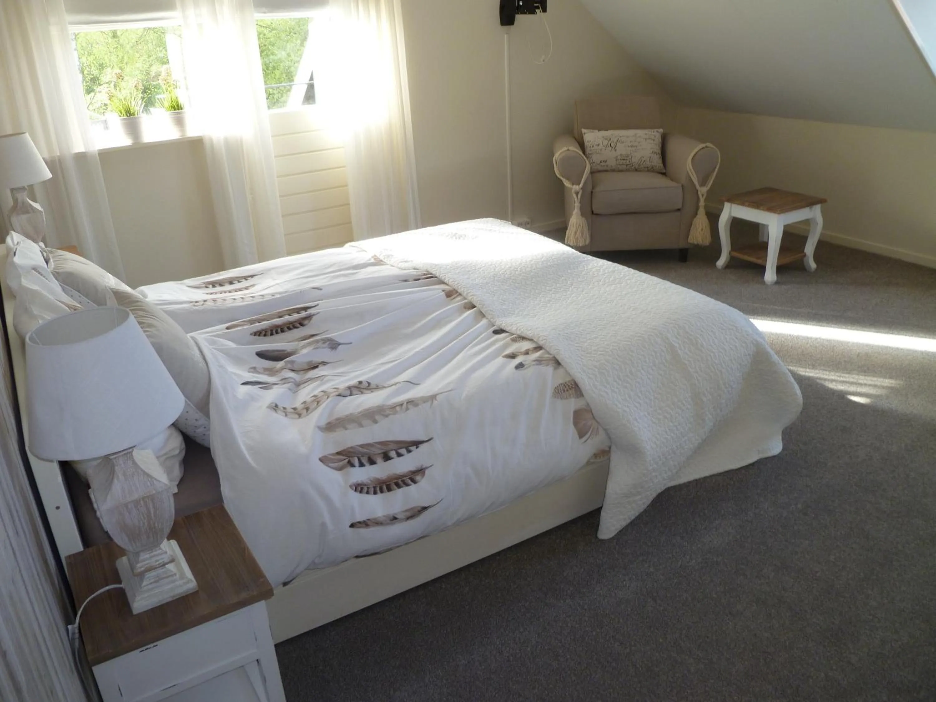 Bedroom, Bed in Hotel-Restaurant van der Weijde