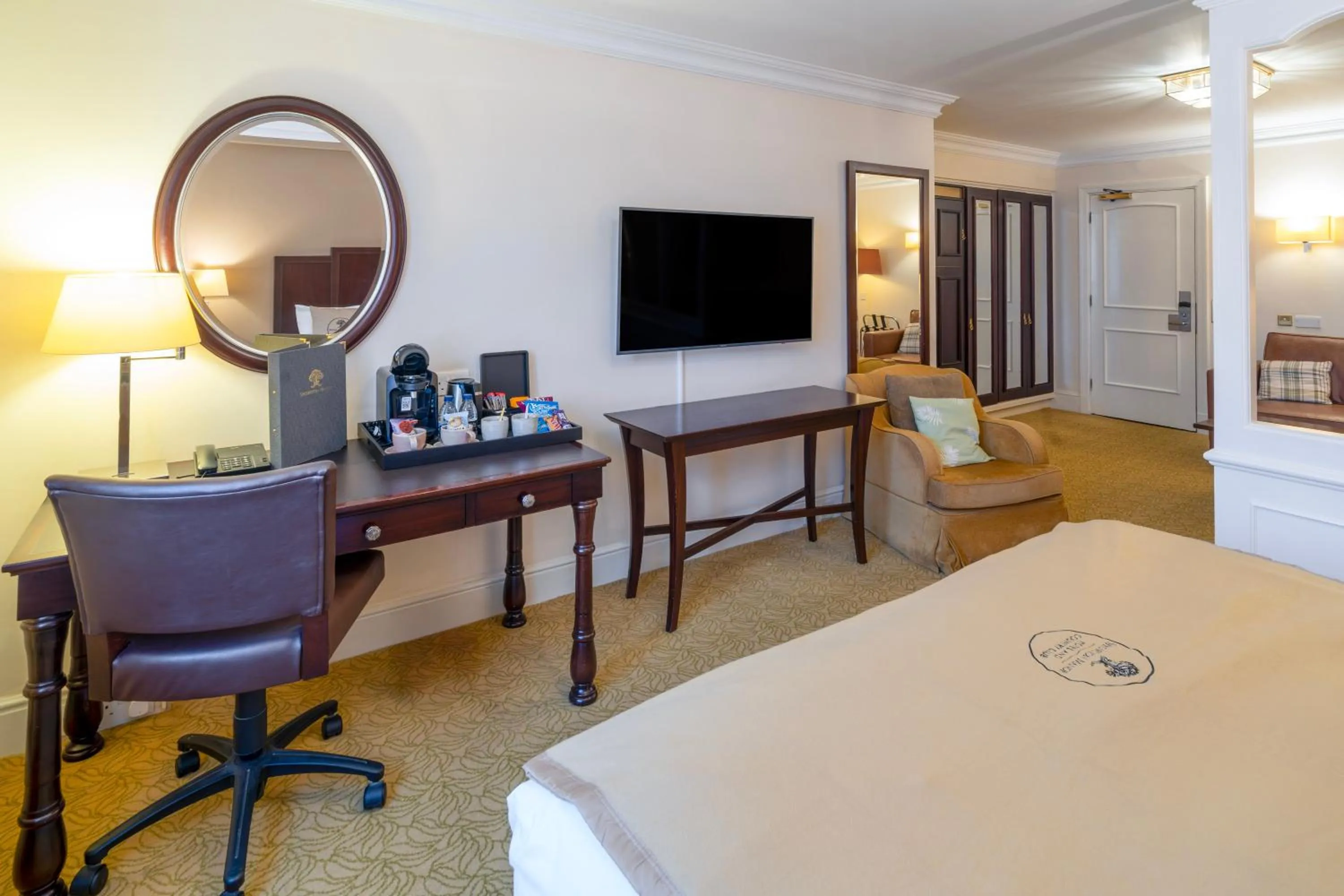 View (from property/room), Bed in Sprowston Manor Hotel, Golf & Country Club