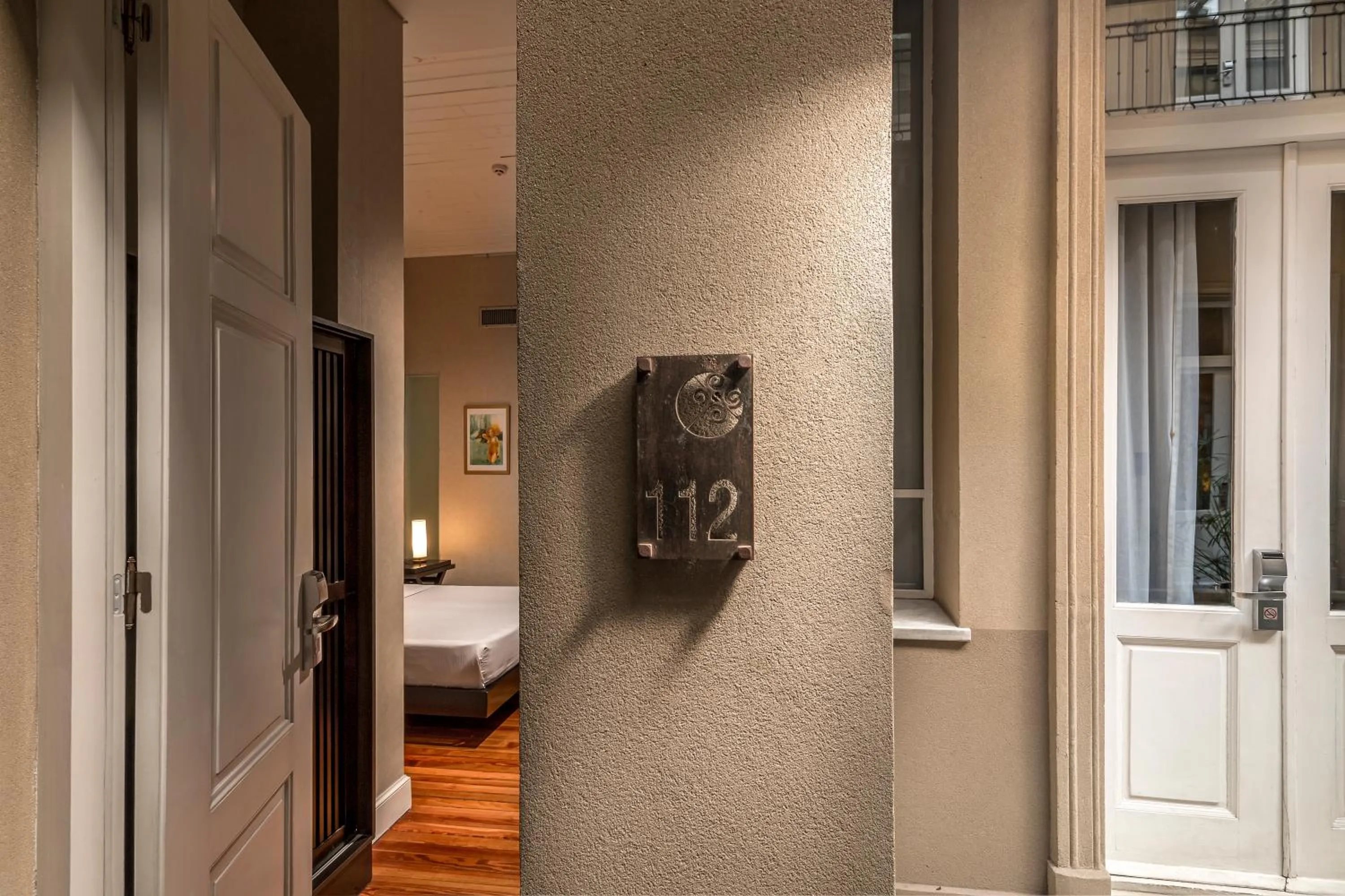 View (from property/room), Bed in Patios de San Telmo