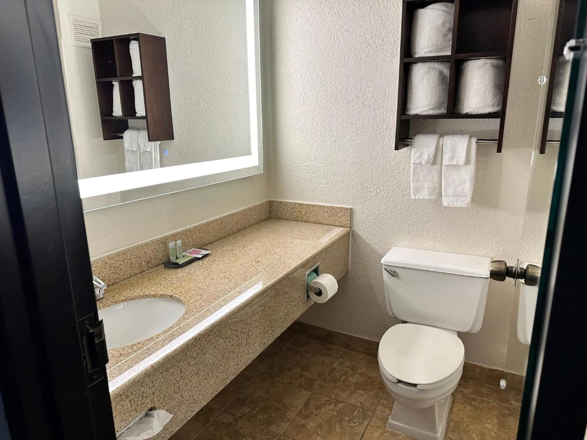 Toilet in Alexis Hotel & Banquets Dallas Park Central Galleria