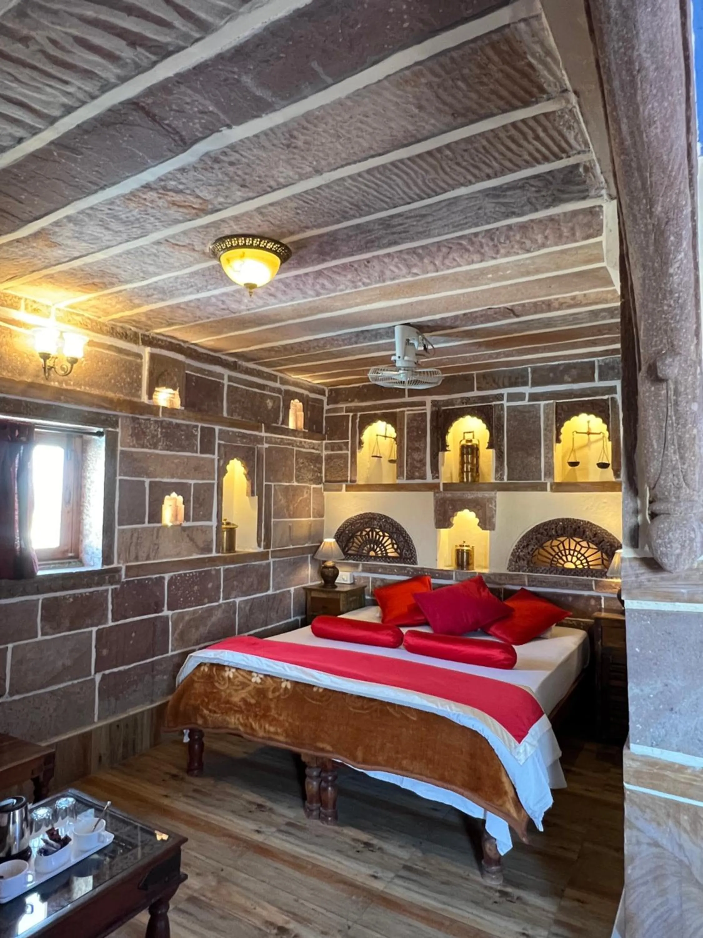 Photo of the whole room, Bed in Juna Mahal Boutique Home Stay