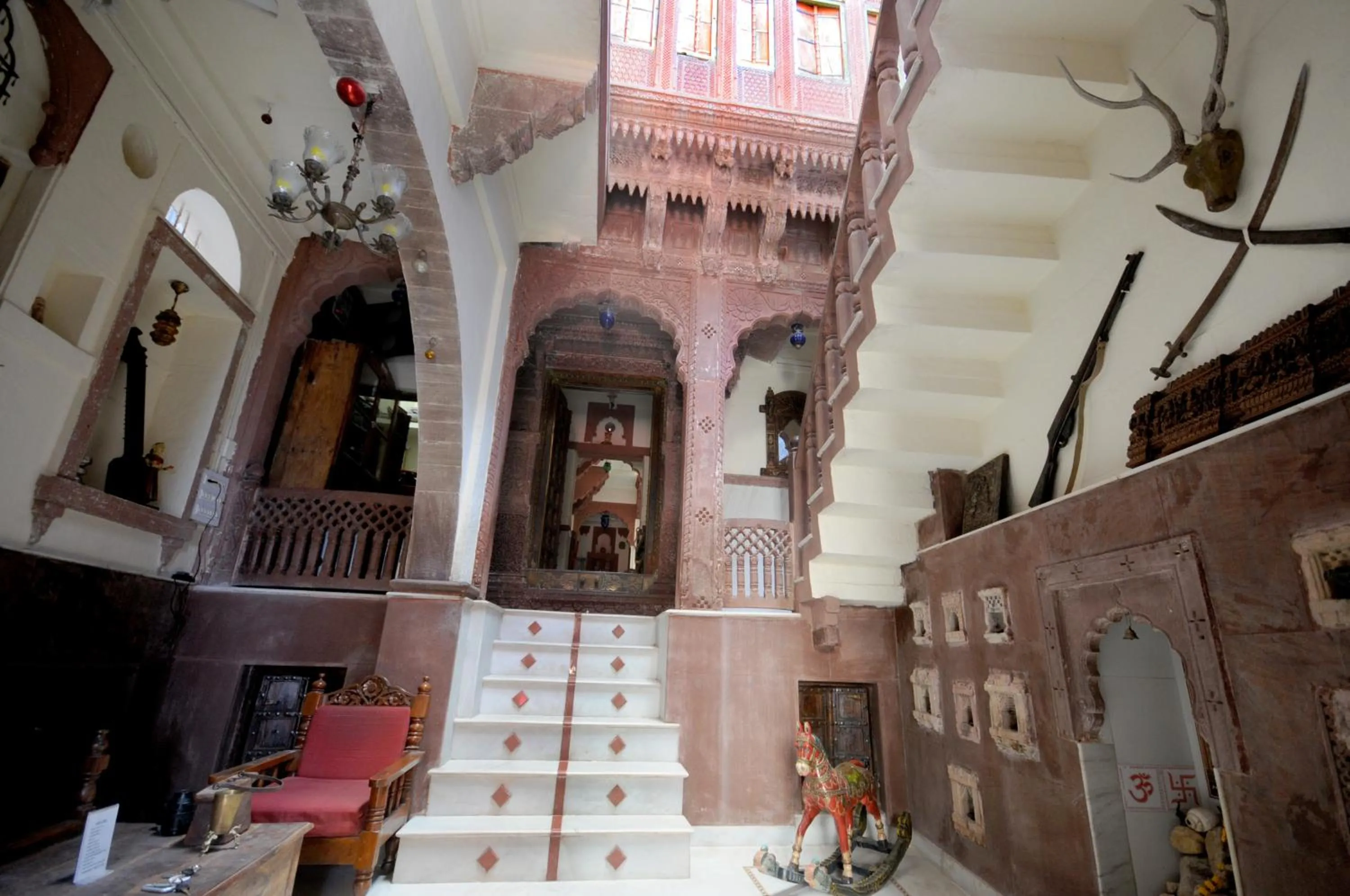 Decorative detail in Juna Mahal Boutique Home Stay