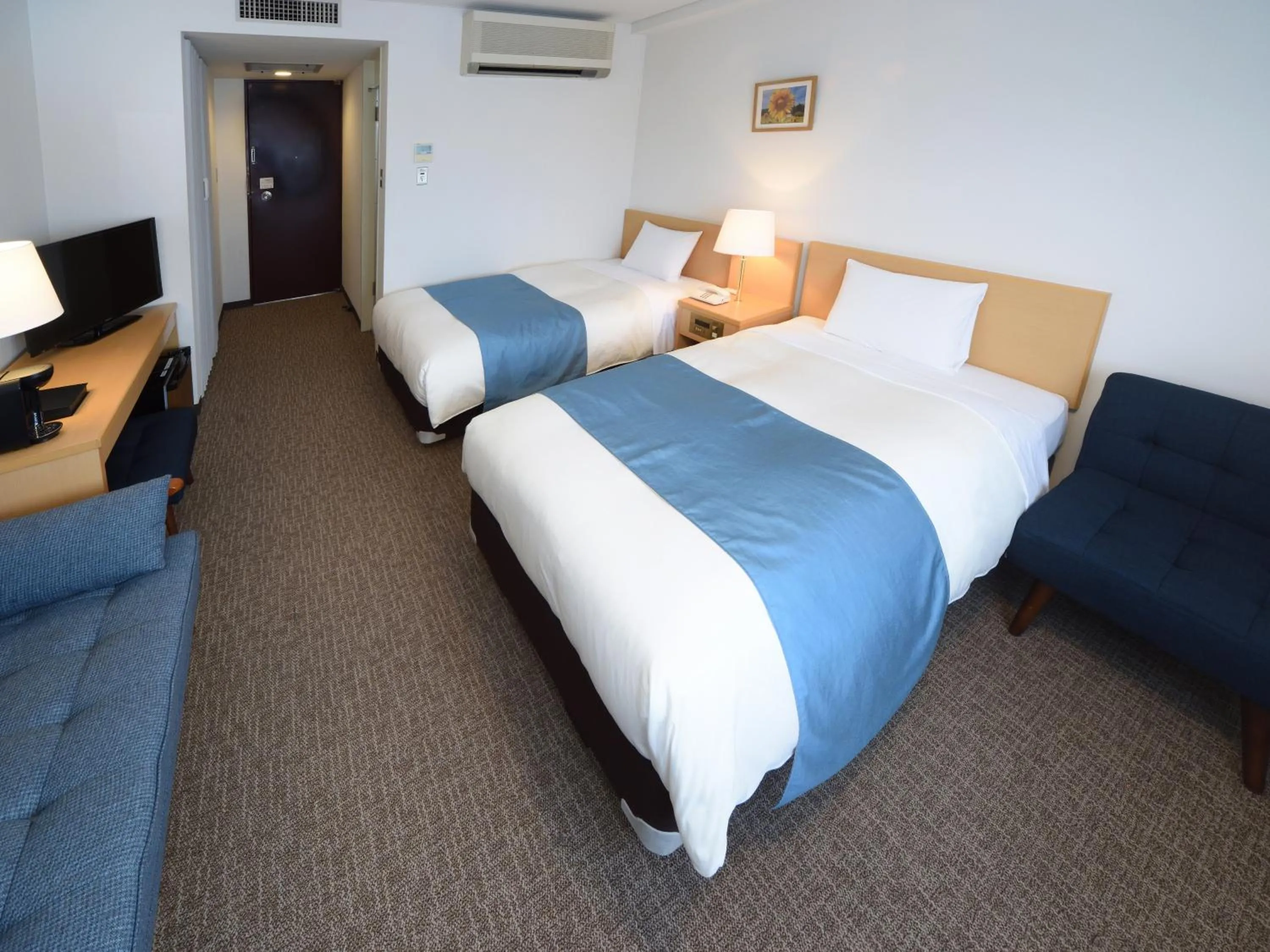 Bed in Hotel Route Tsukuba