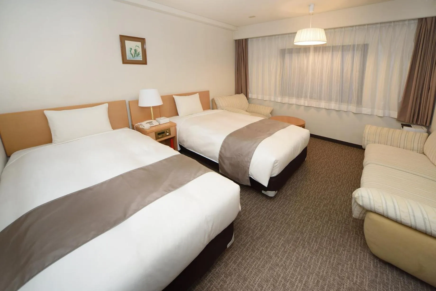 Bed in Hotel Route Tsukuba