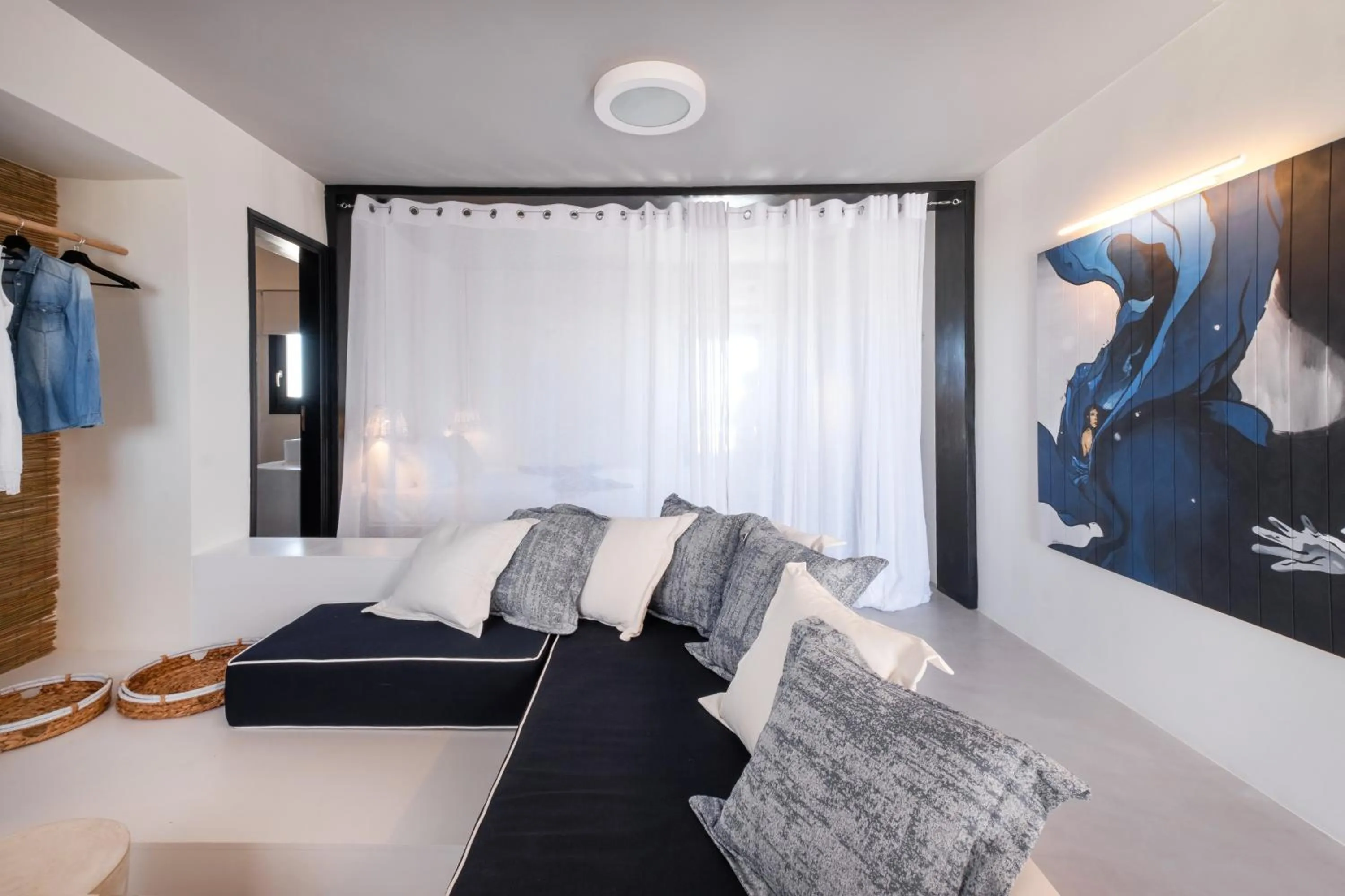 Living room in IfestAu.4 Suites