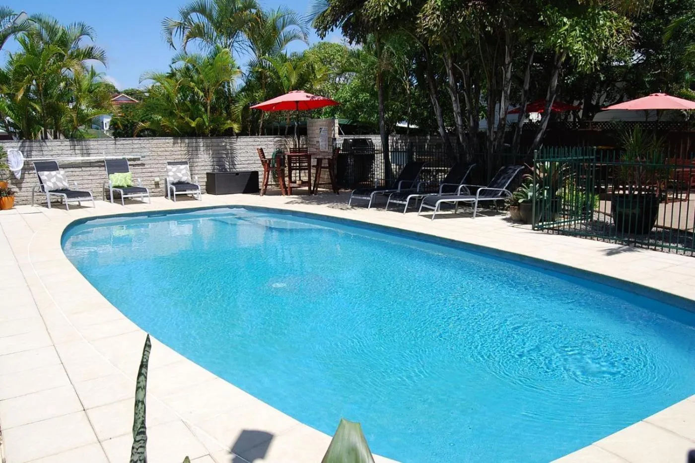 Swimming pool in Sunseeker Motel