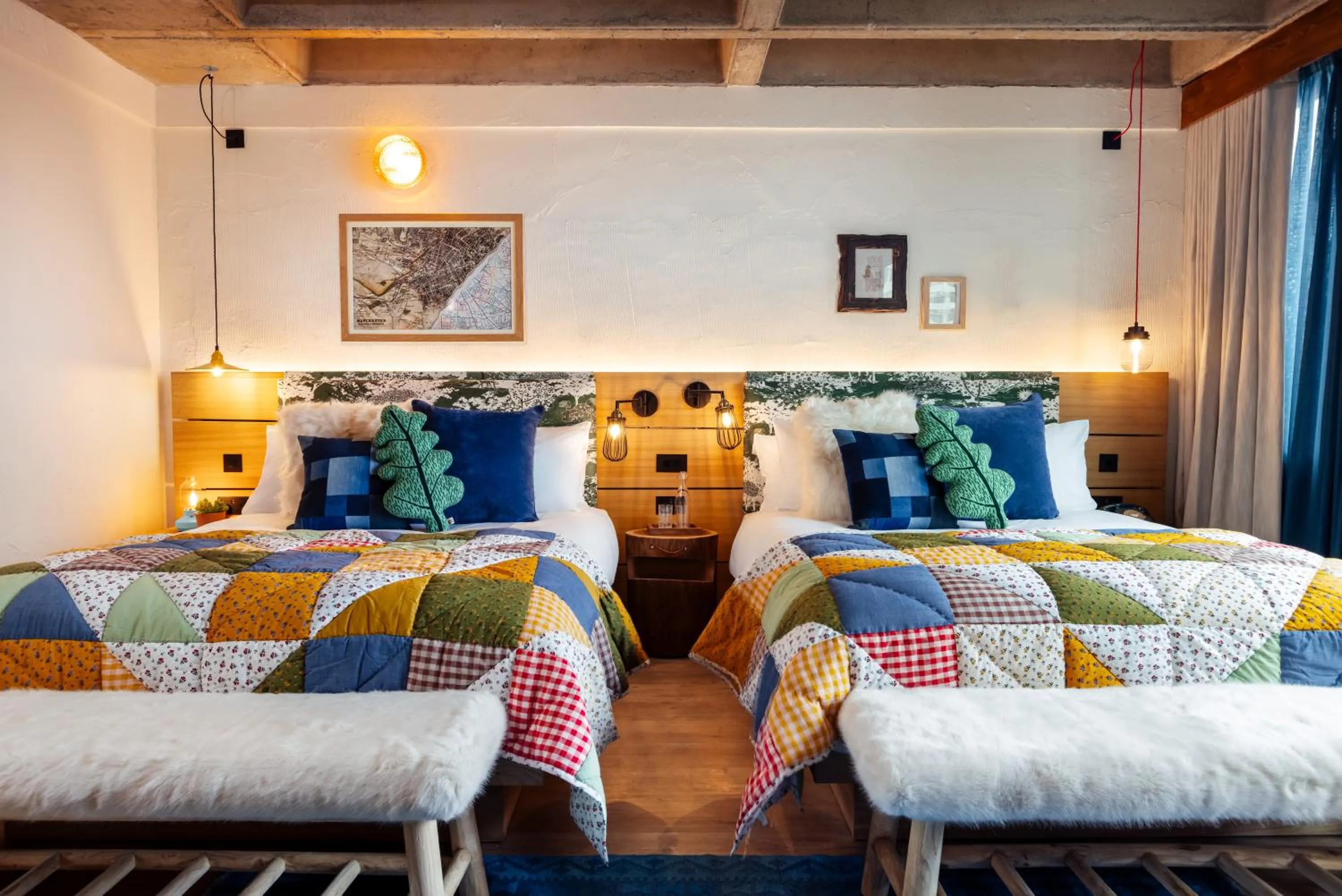 Bedroom, Bed in Treehouse Hotel Manchester