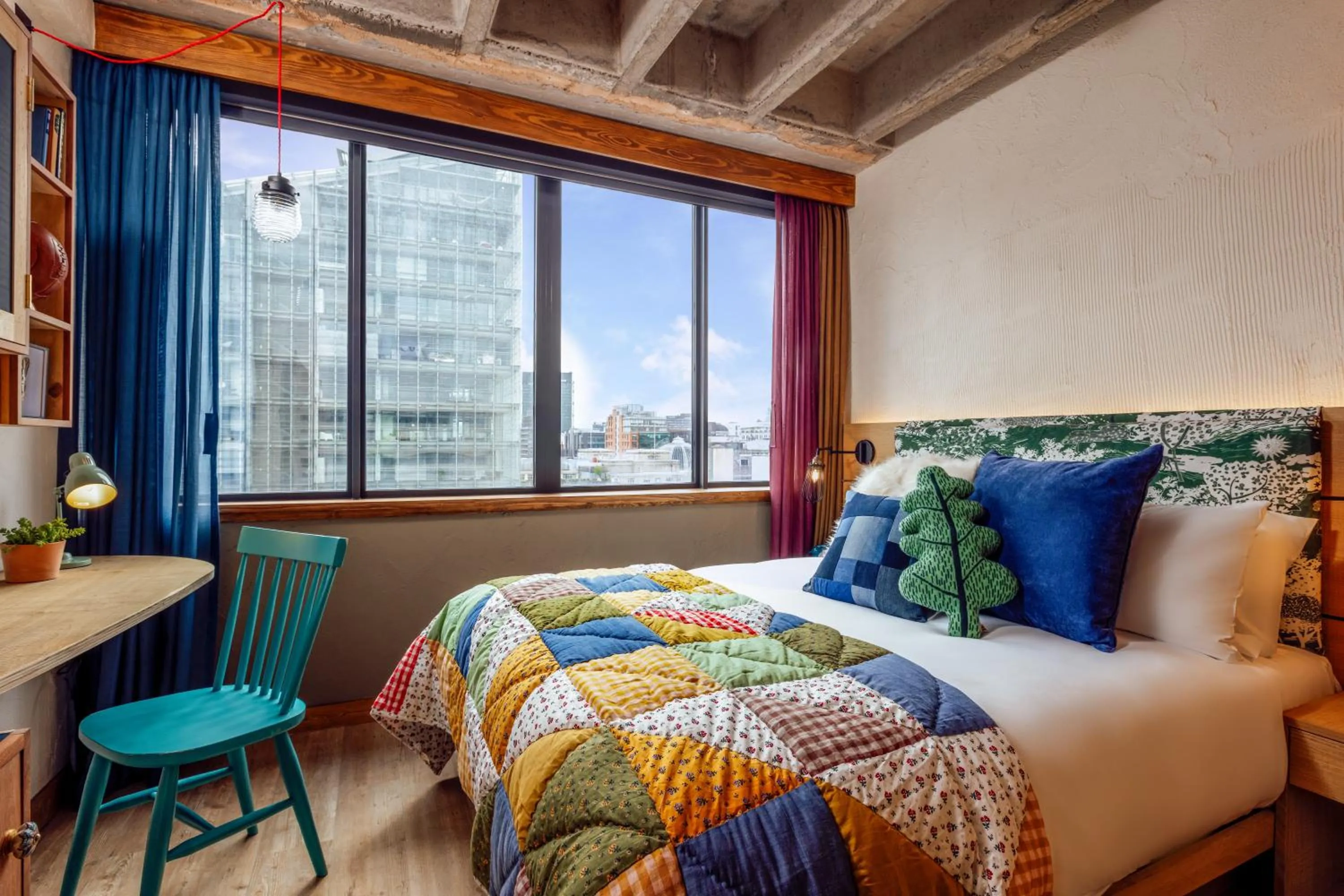 Bed in Treehouse Hotel Manchester