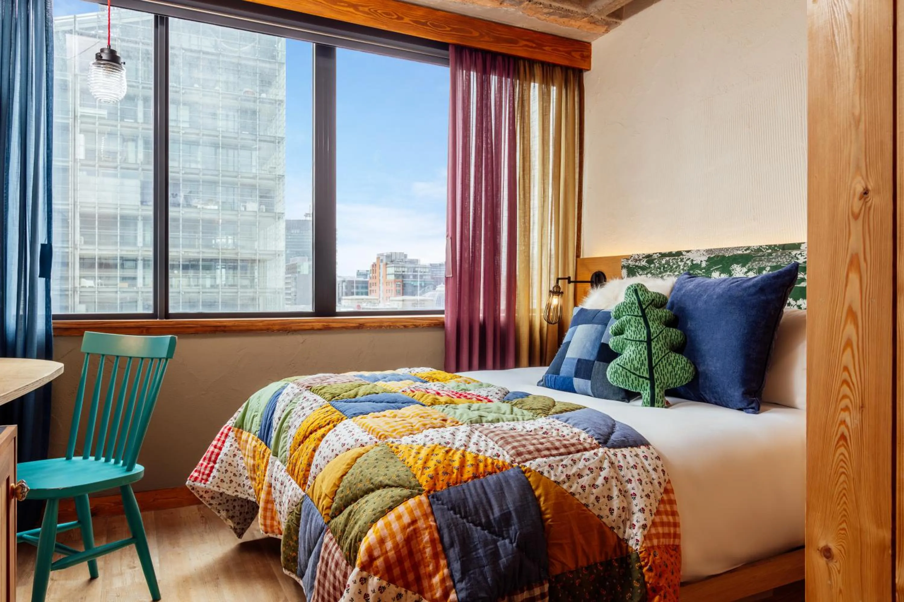 Bed in Treehouse Hotel Manchester